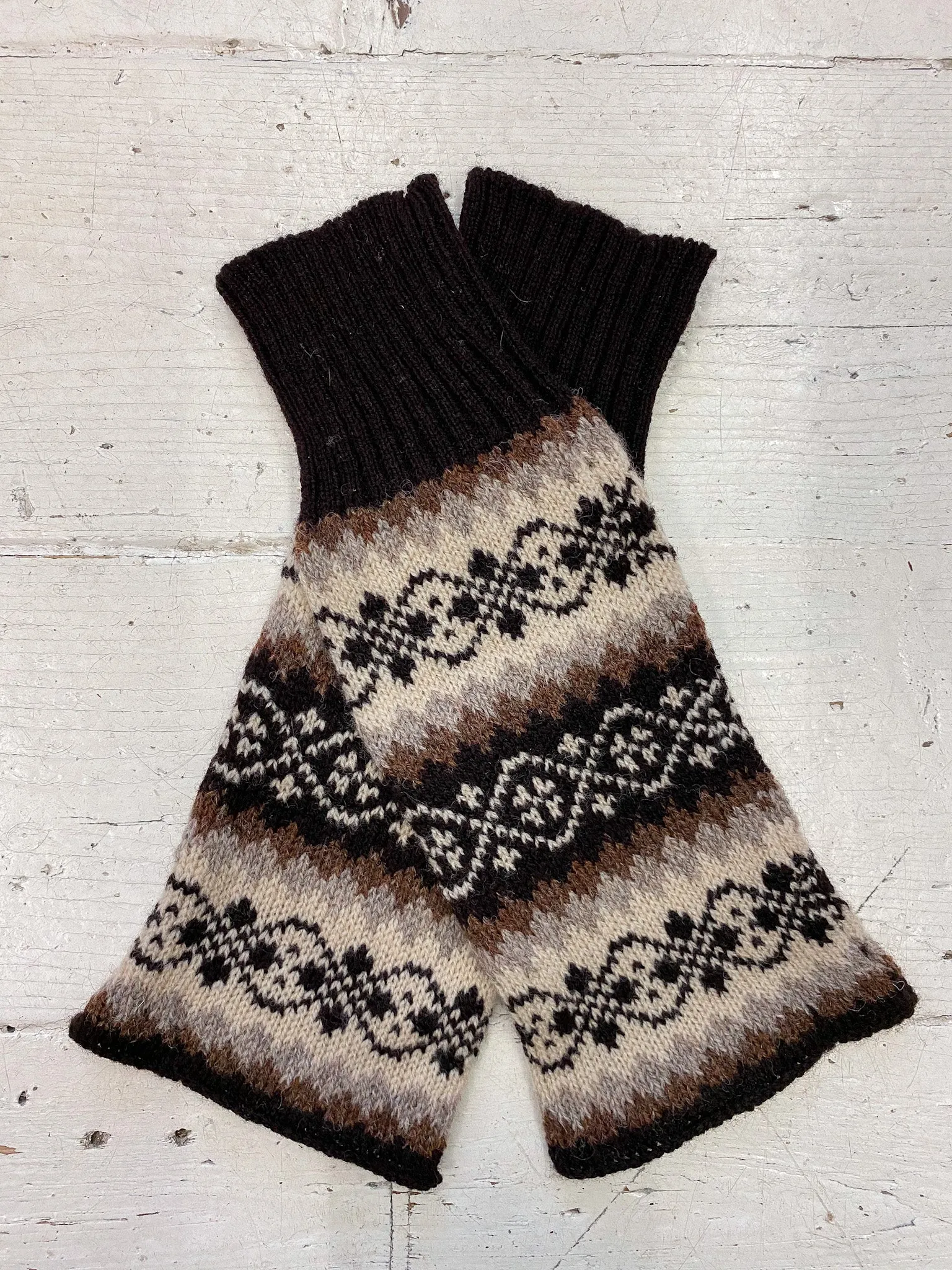 Funky Fair Isle Wrist Warmers