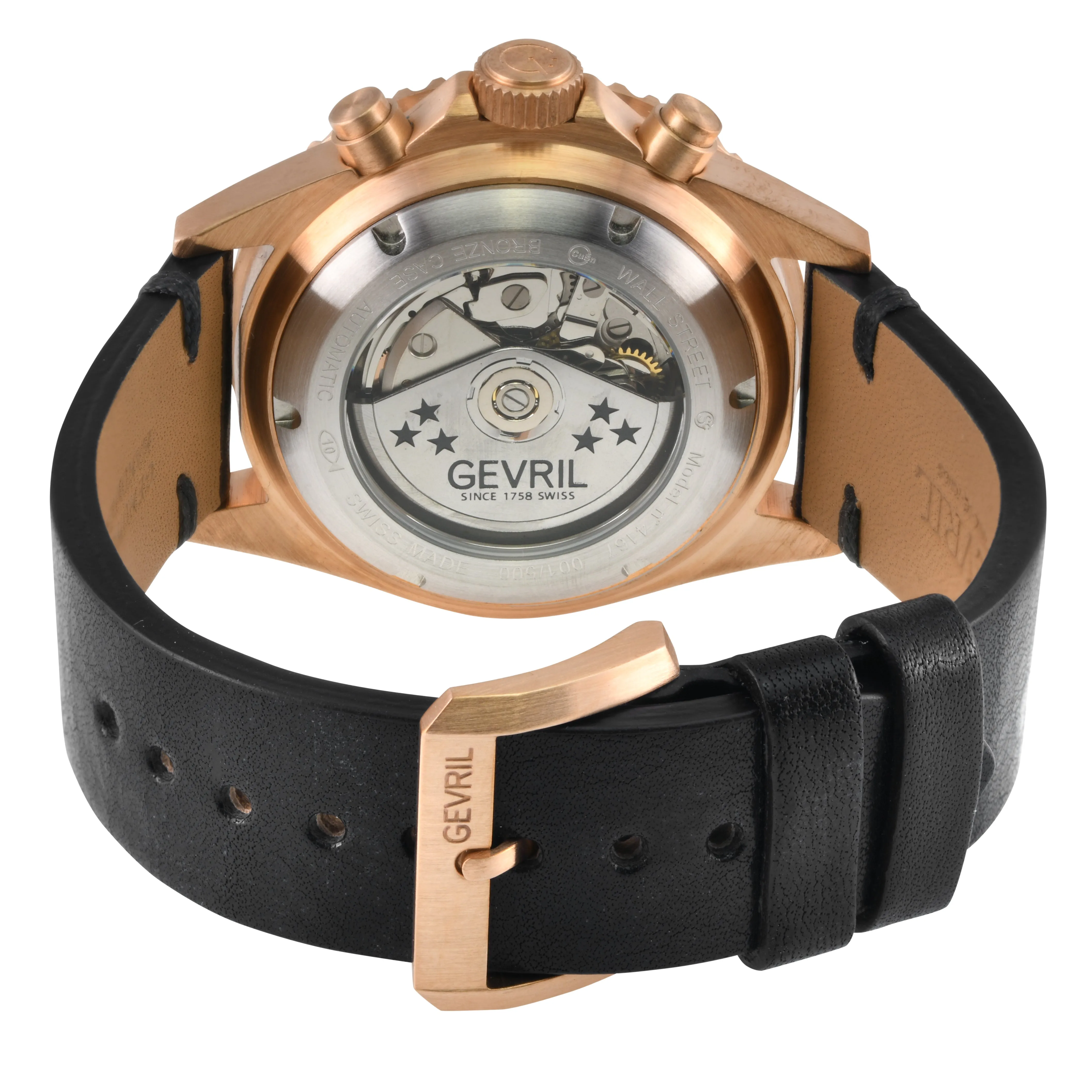 Gevril Wall Street Bronze - Chronograph