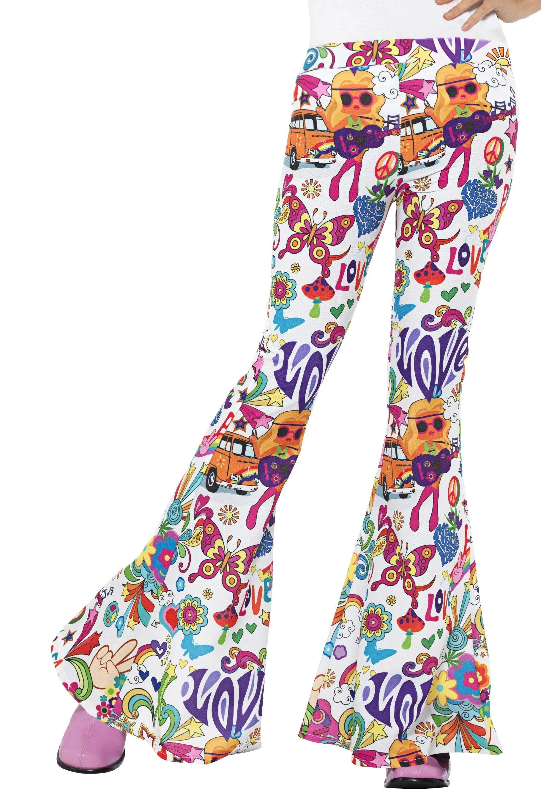 Groovy 60s 70s Super Hippie Womens Flares