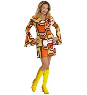 Groovy 70's Orange Dress