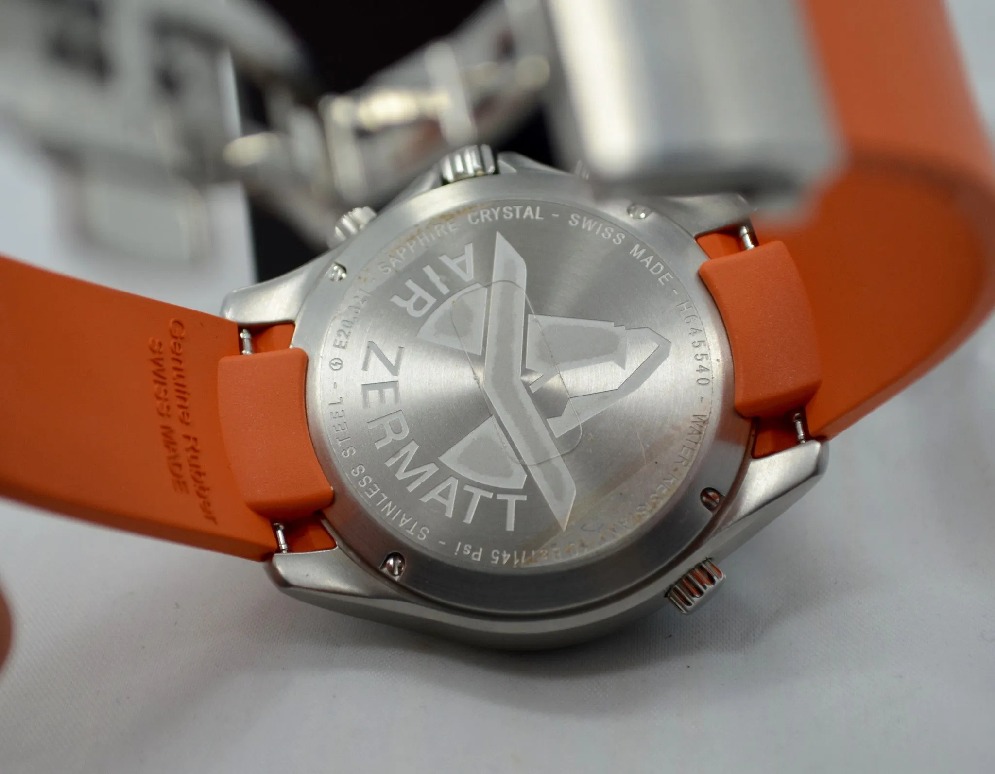 Hamilton Khaiki Pilot Air Zermatt H645540 Fight Timer Quartz Wristwatch