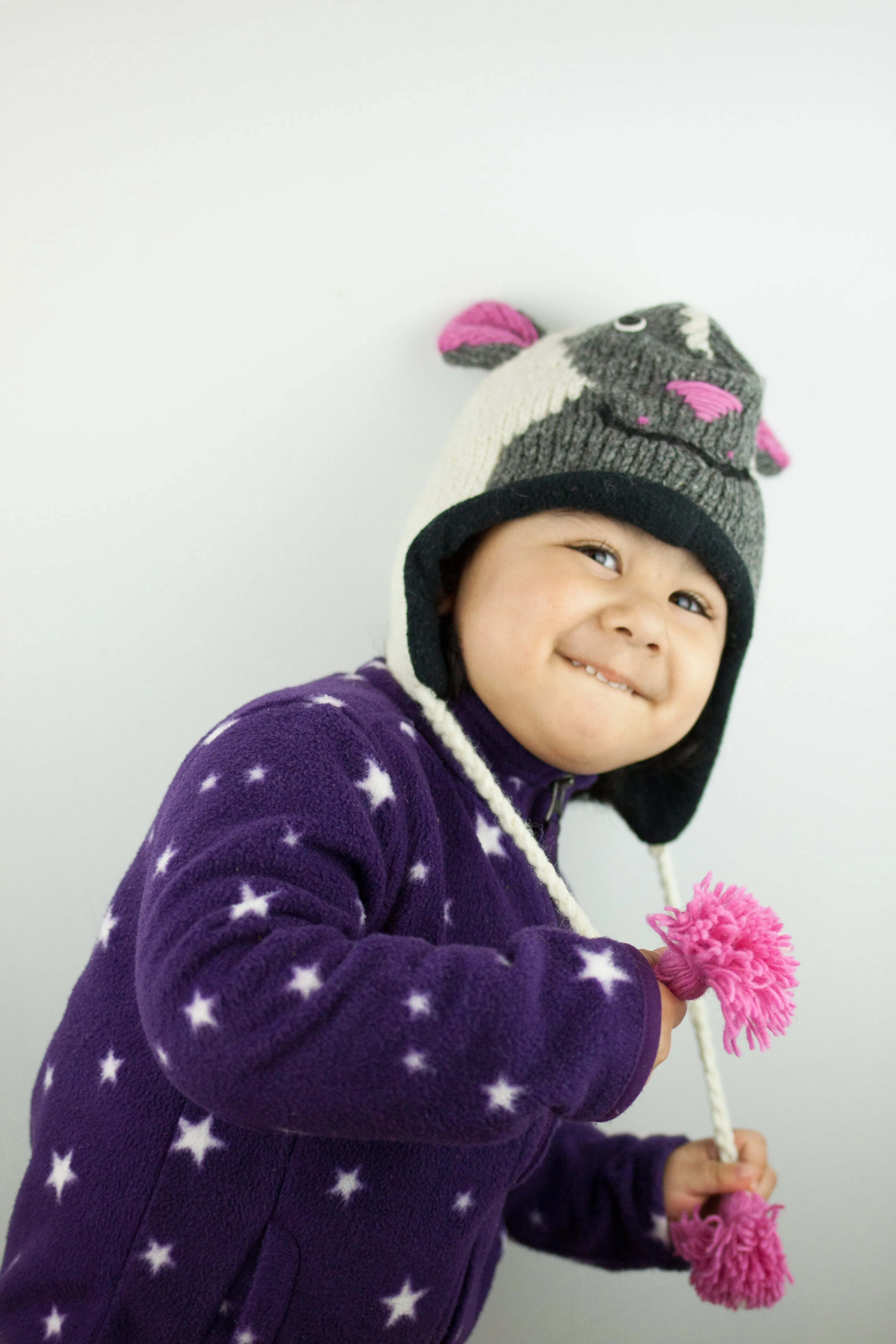Hand Knitted Animal Design Woolen Hats - Toddlers