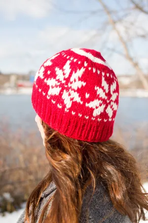 Hand knitted woolen beanie with soft fleece liner - unisex