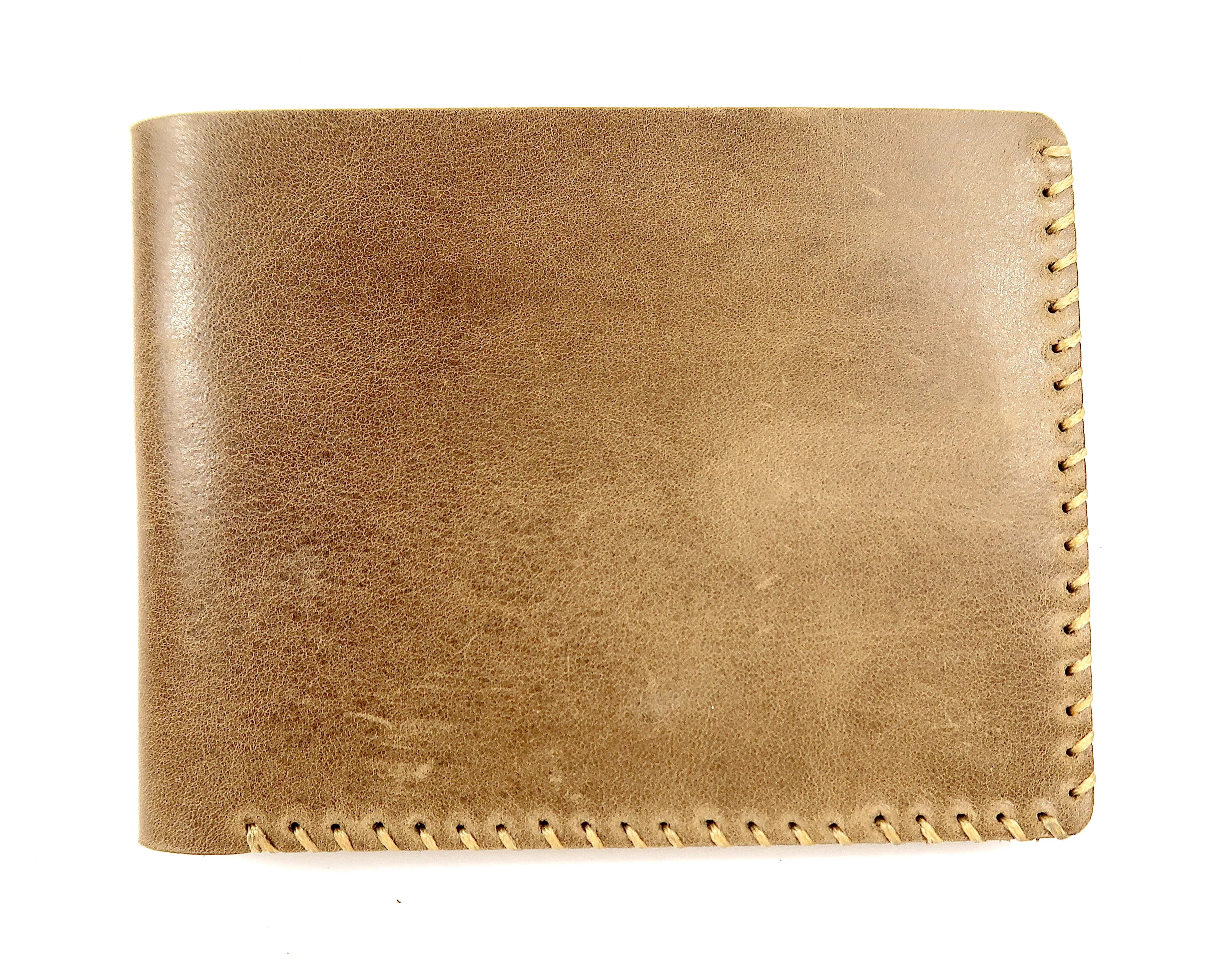 Handmade Bill Fold Leather Wallet