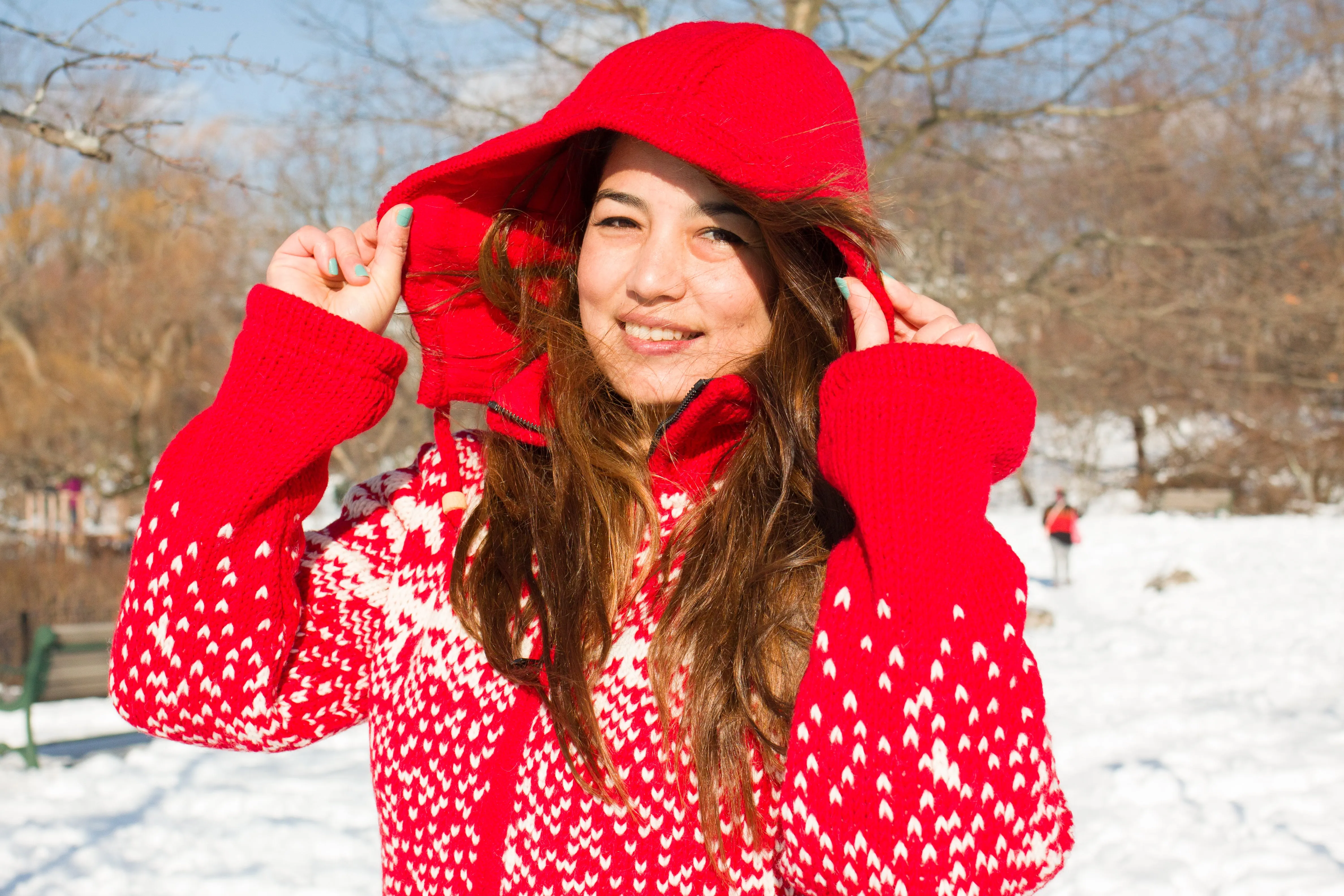 Holiday Special Edition - Hand knitted woolen jacket/sweater with soft inner fleece(HMPWJ9)