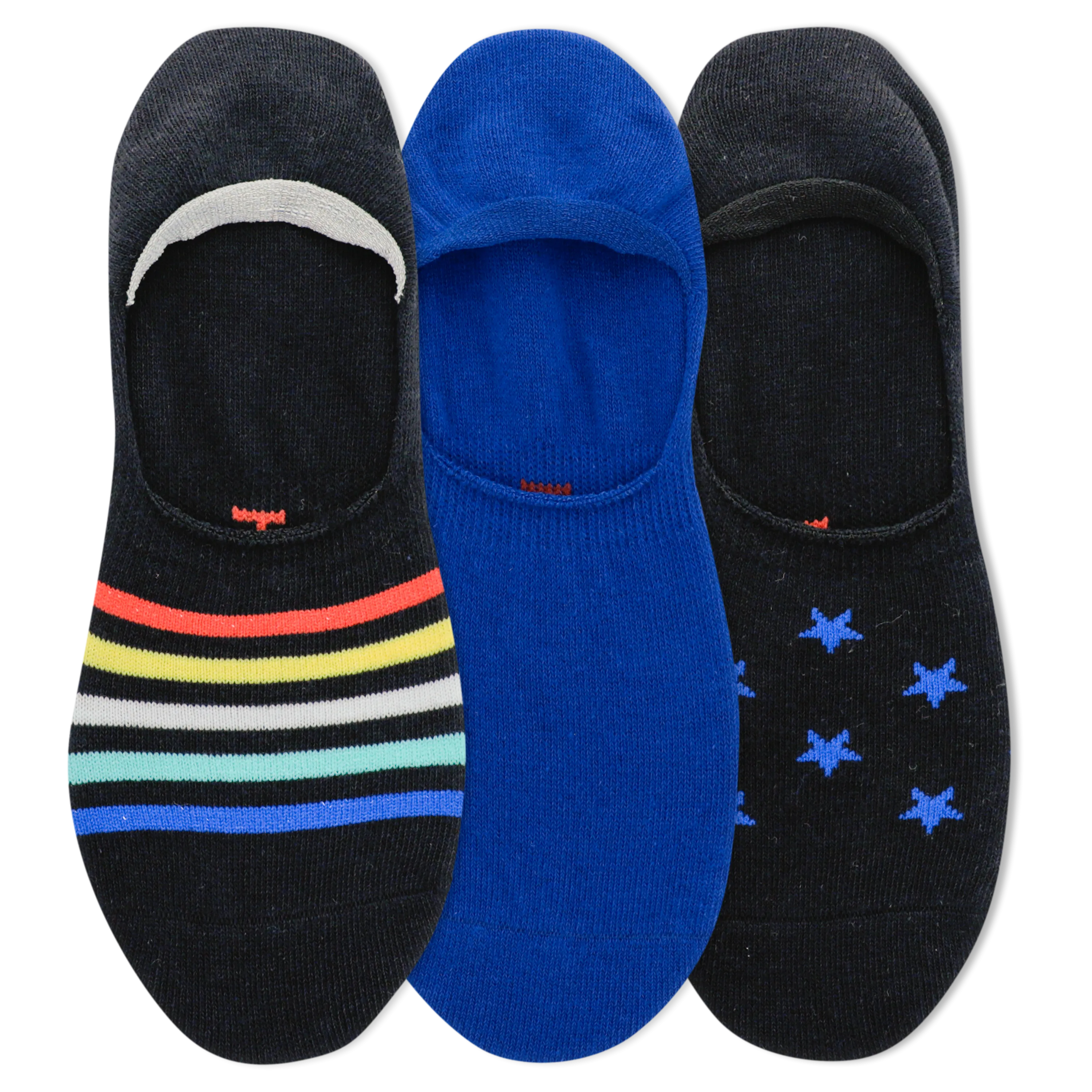 HOTSOX Men's Stars & Stripes 3 Pack Liner Socks