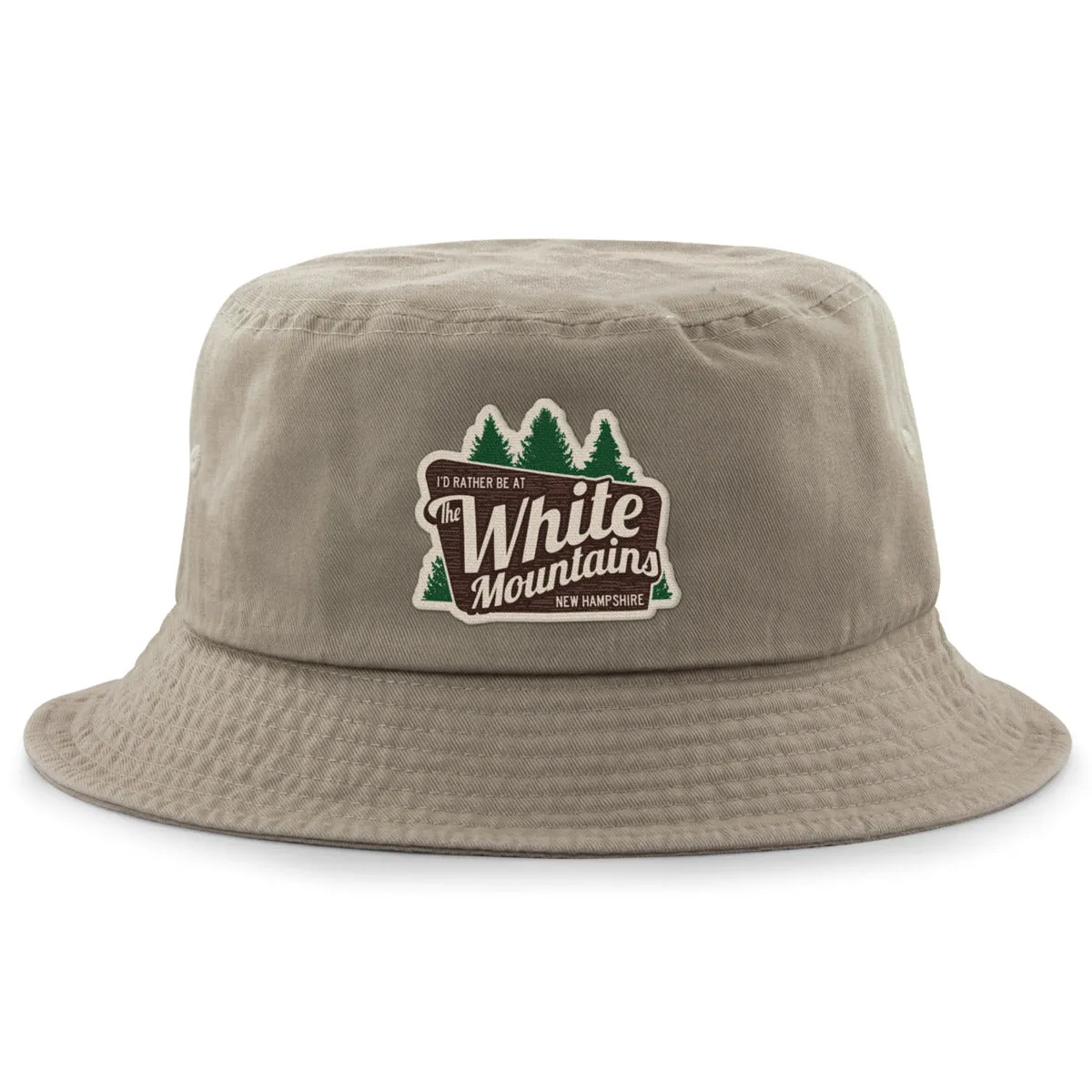 I'd Rather Be At The White Mountains Bucket Hat
