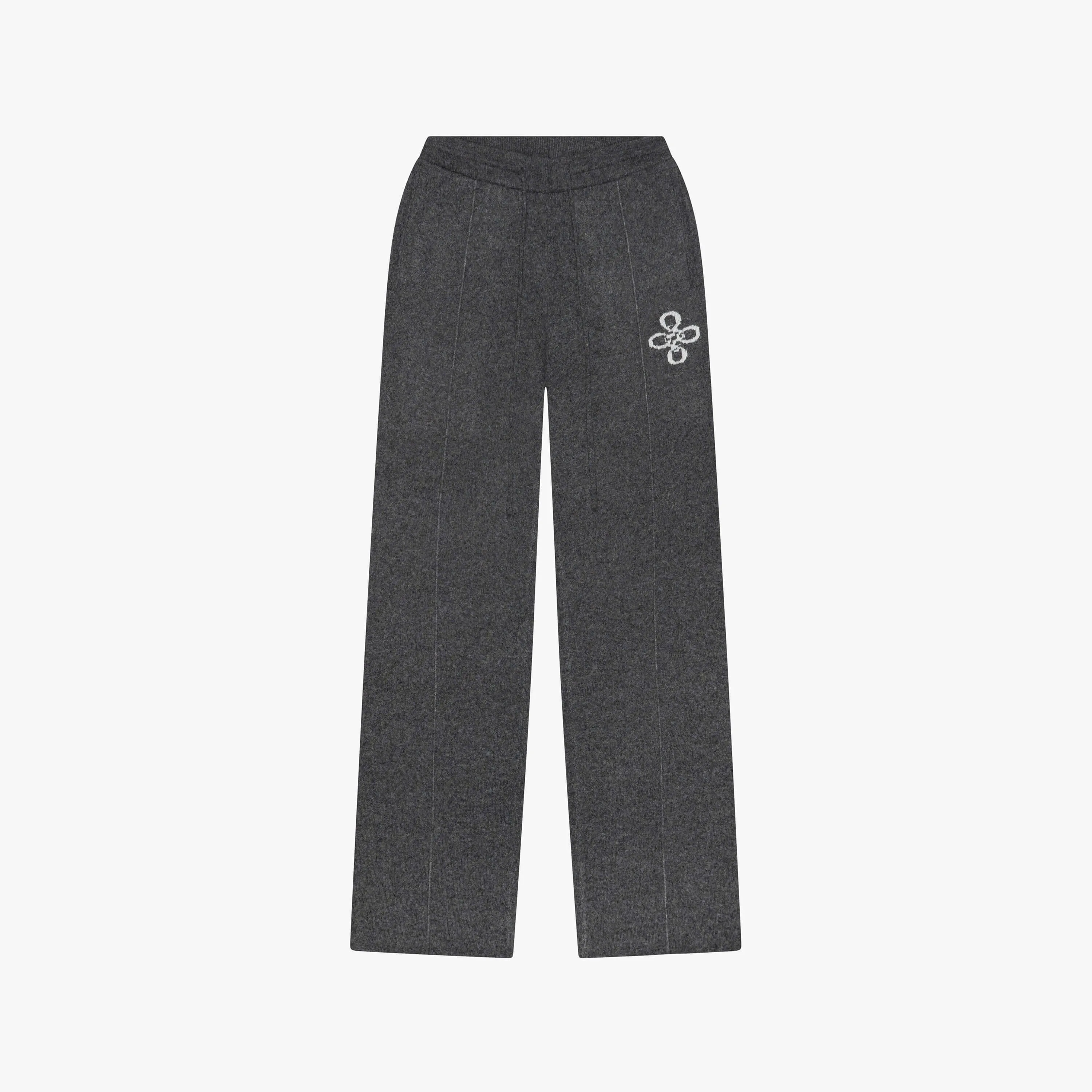 INSIGNIA KNITTED PANTS | DARK GREY MELEE