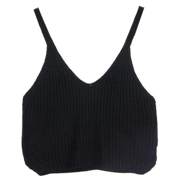 Knitted Crop Tank Top