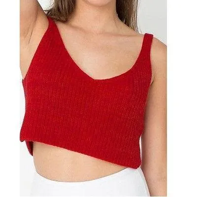 Knitted Crop Tank Top