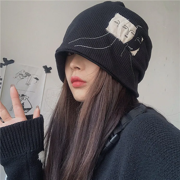 Knitted woolen hat KF81785