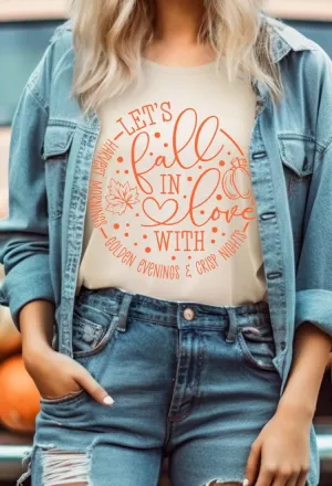 Let's Fall in Love Graphic Tee