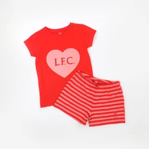LFC Junior Pink/Red Short PJ Set