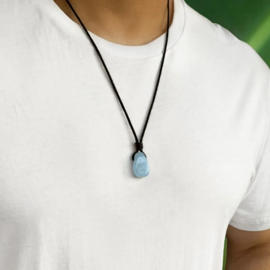 Luck Strings Aquamarine Pendant - Serene Harmony