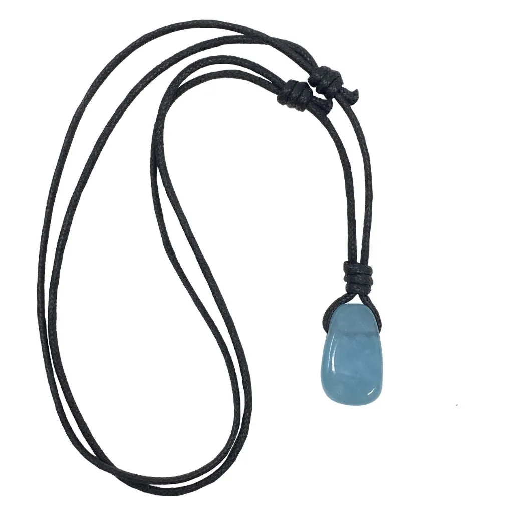 Luck Strings Aquamarine Pendant - Serene Harmony
