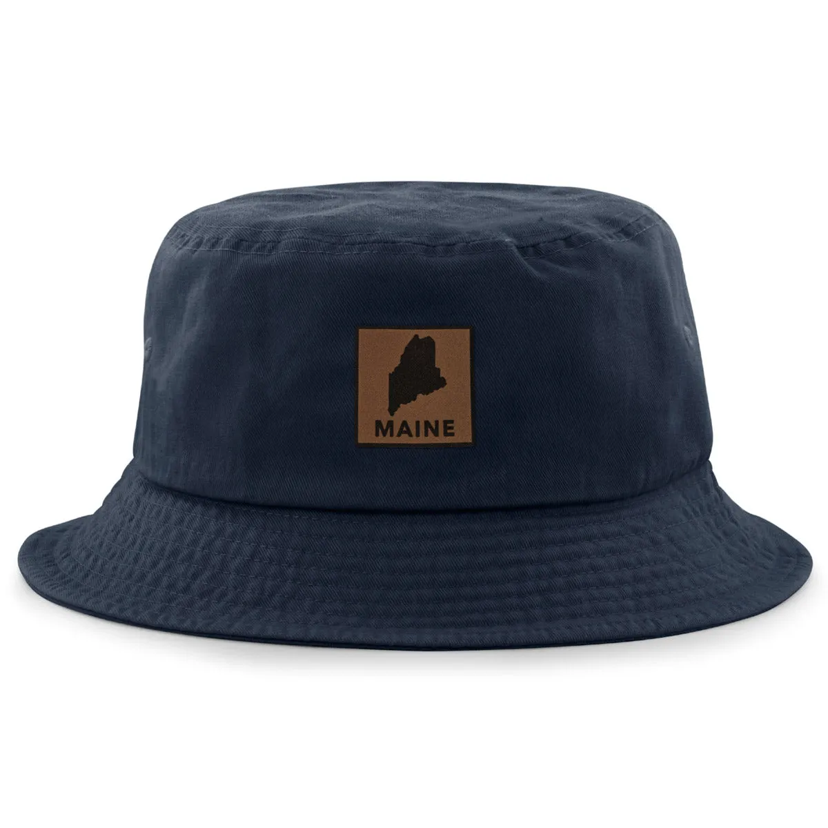 Maine Leather Patch Bucket Hat