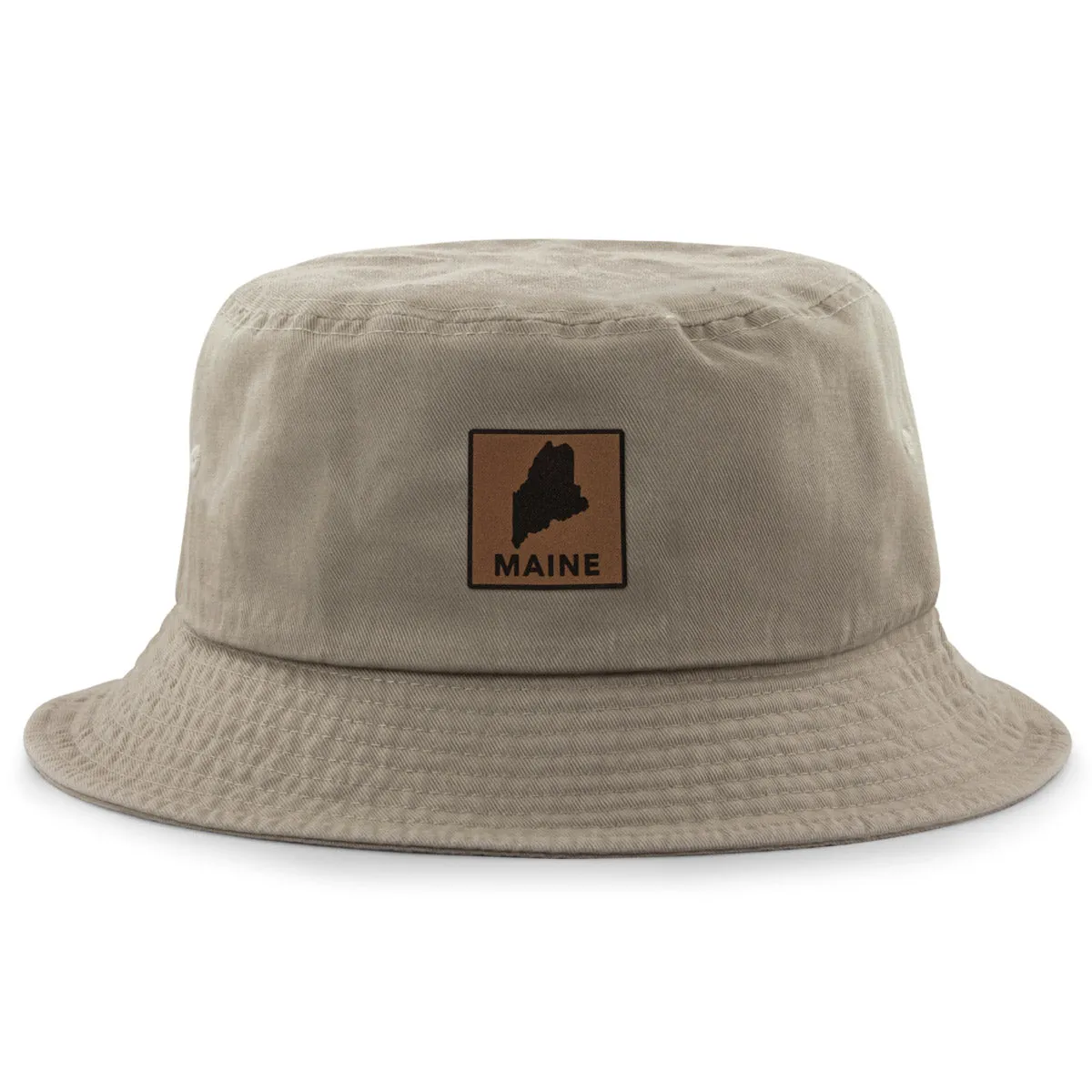 Maine Leather Patch Bucket Hat