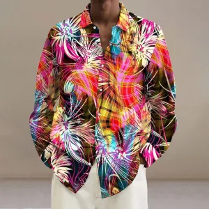 Man's Beyond Floral Fashion Casual Shirt Long Sleeve