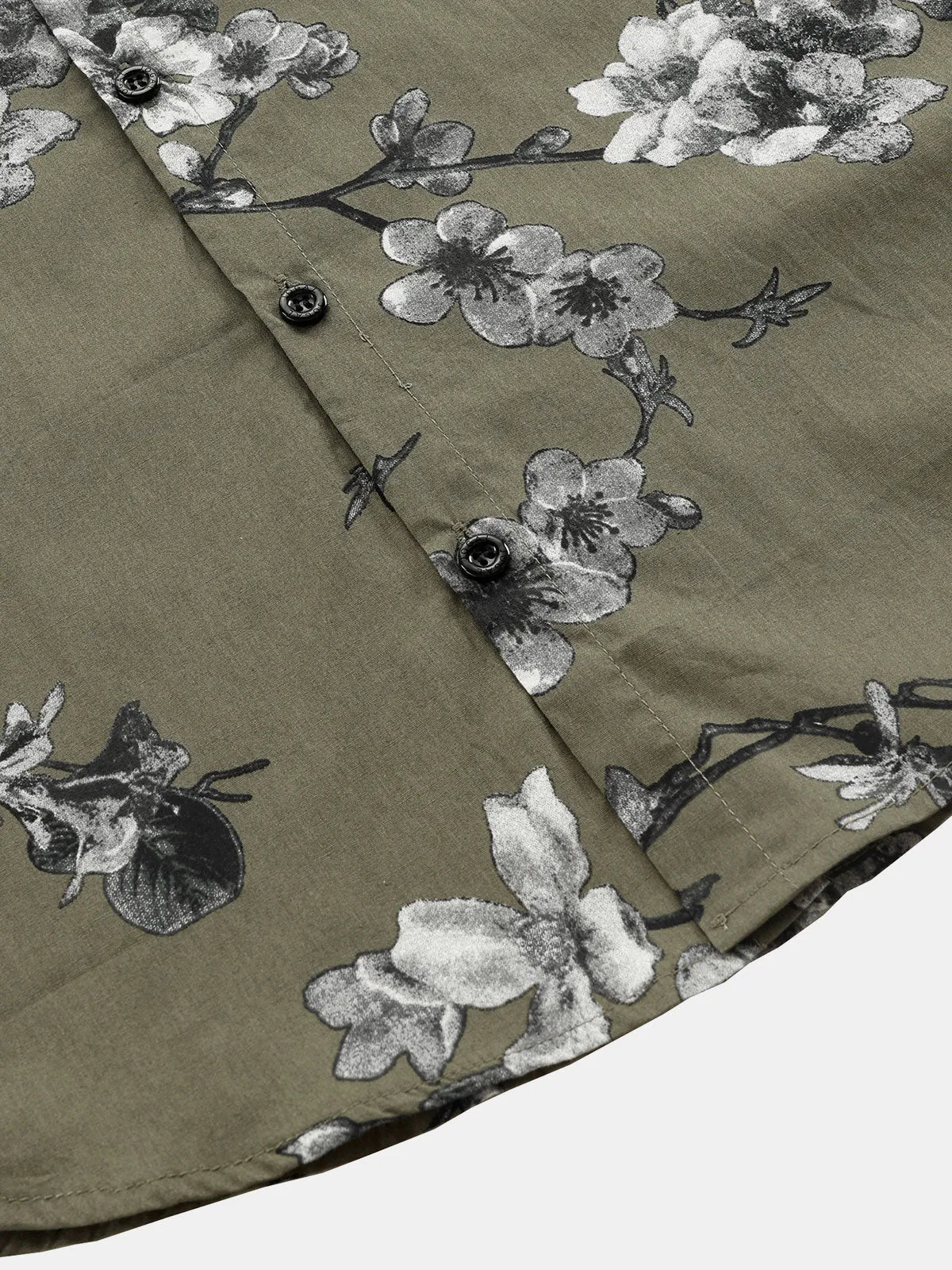 Men's Cotton Floral Summer Beach Short Sleeve Shirt