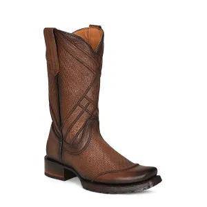 Men's Cuadra Honey Laser & Embroidery Square Toe Boots CU675