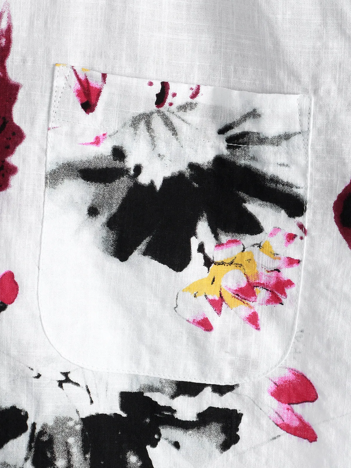 Men's Floral Cotton Pocket Tropical Hawaiian Shirt