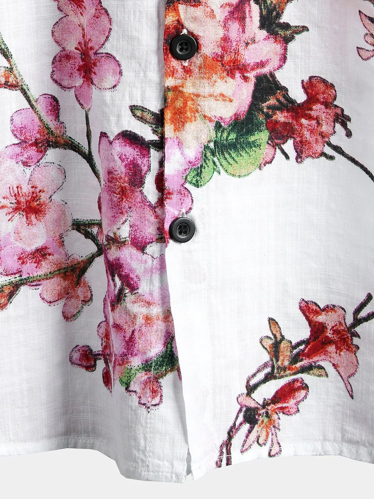 Men's Floral Cotton Tropical Hawaiian Shirt