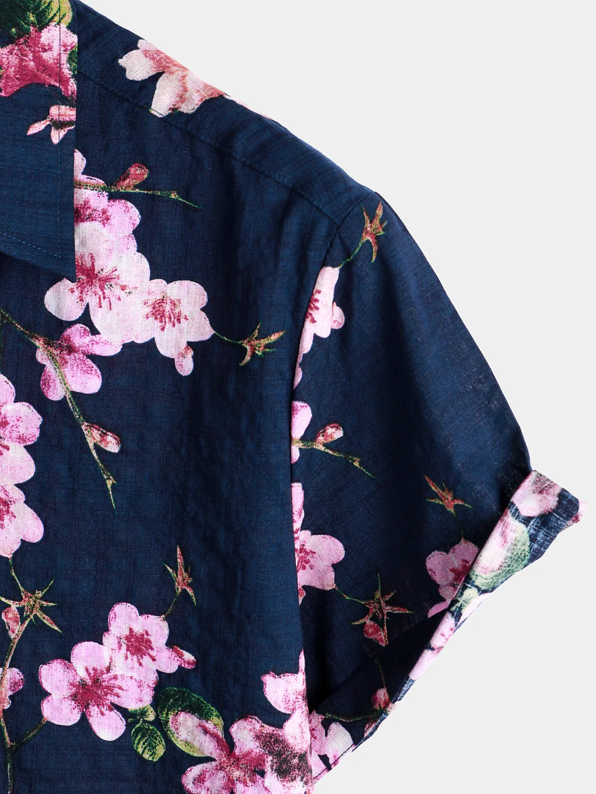 Men's Floral Cotton Tropical Hawaiian Shirt