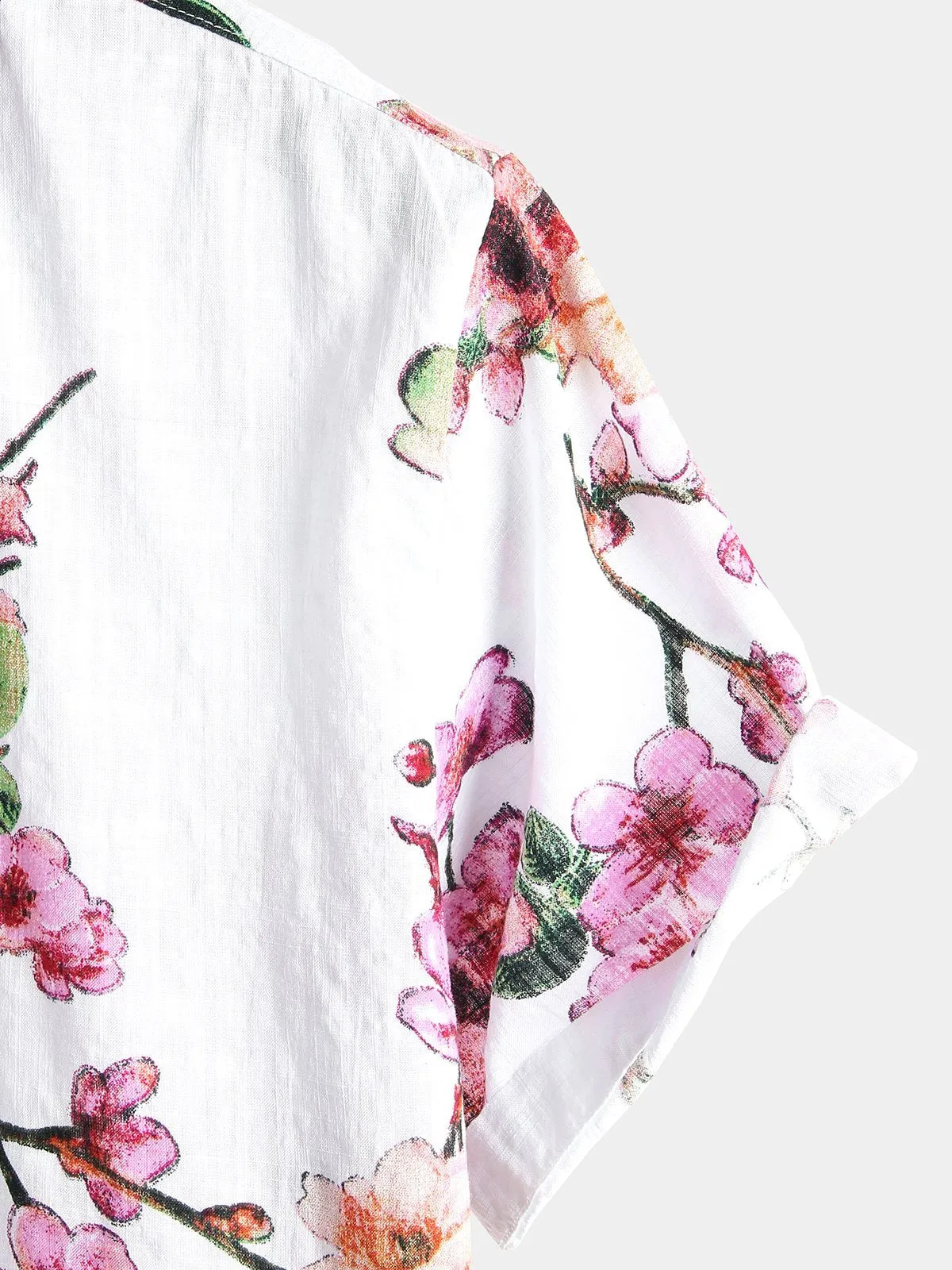 Men's Floral Cotton Tropical Hawaiian Shirt