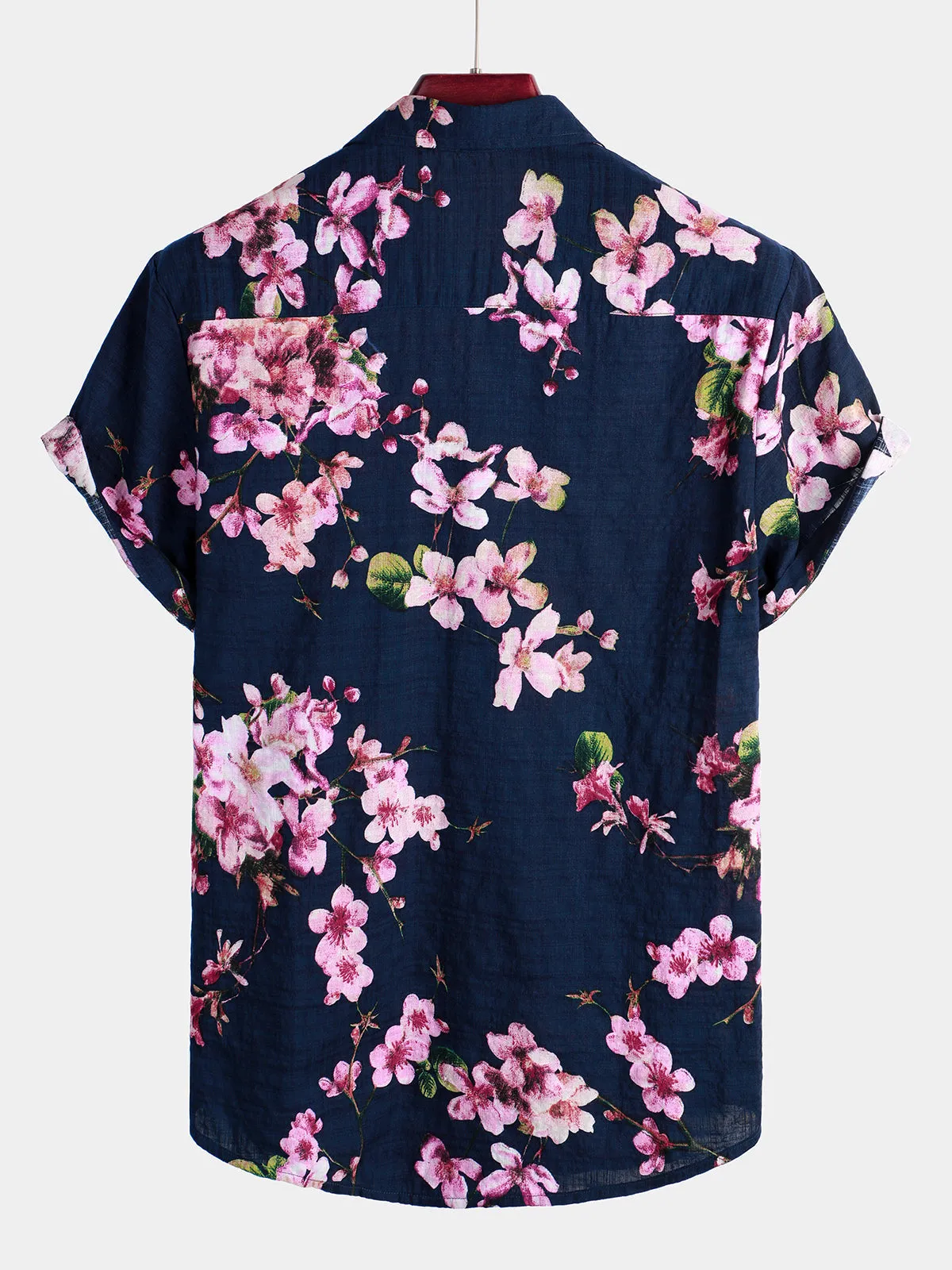 Men's Floral Cotton Tropical Hawaiian Shirt