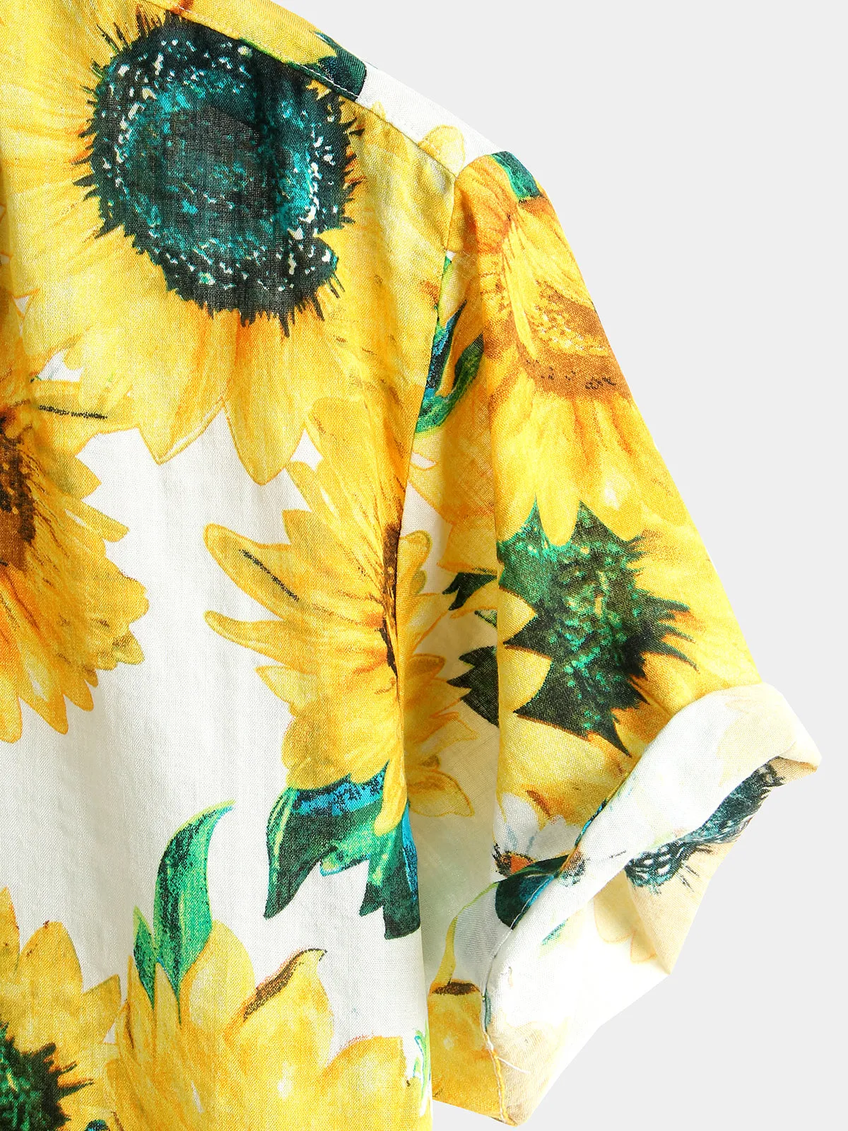 Men's Floral Print Short Sleeve Hawaiian Shirt