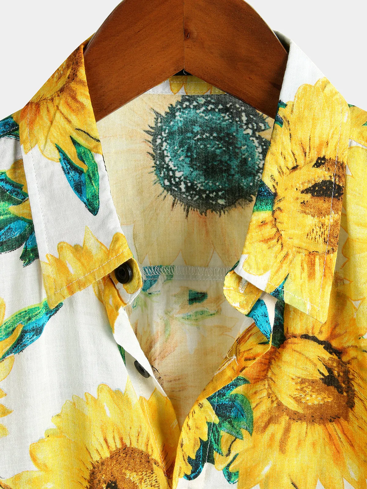 Men's Floral Print Short Sleeve Hawaiian Shirt