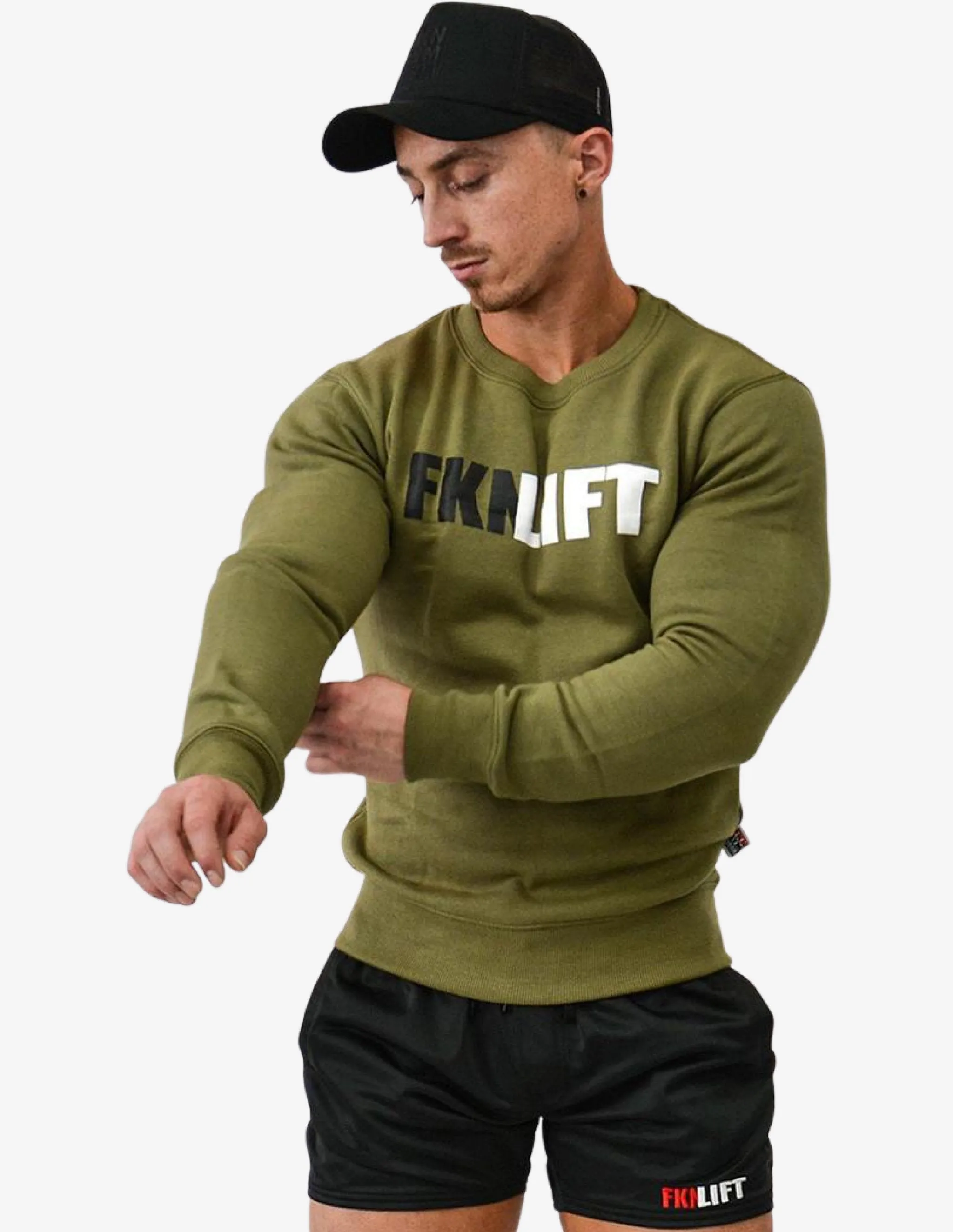 Men's Gym Sweater | FKNLIFT | Khaki
