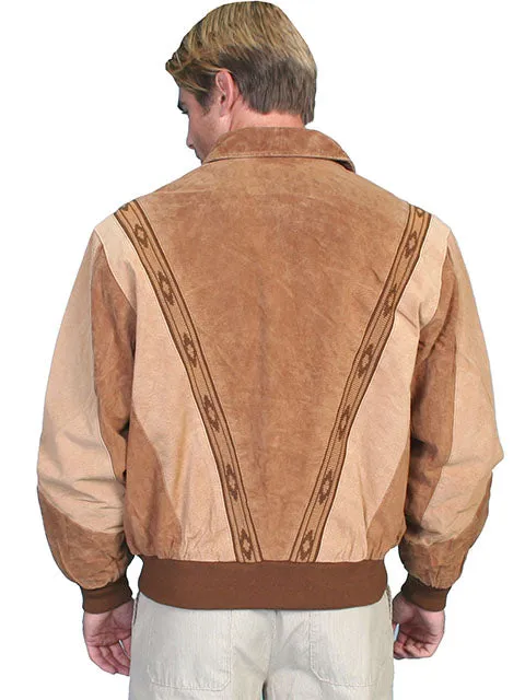Men's Leather Jacket Collection: Scully Casual Suede Two Tone