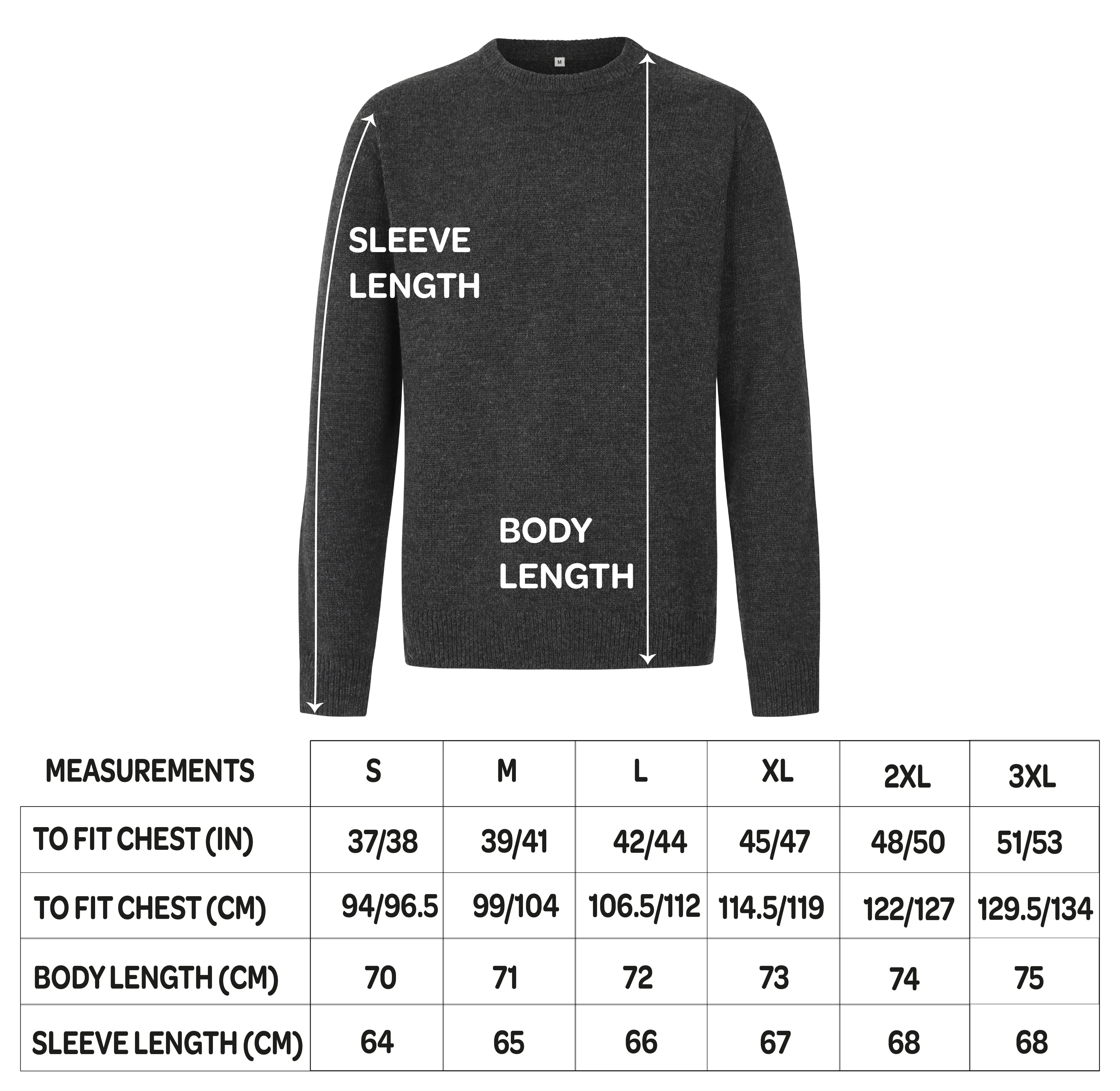 Men's Premium Knitted Crew Neck Jumper - Navy
