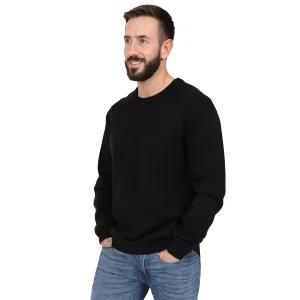 Men's Premium Knitted Crew Neck Jumper - Navy
