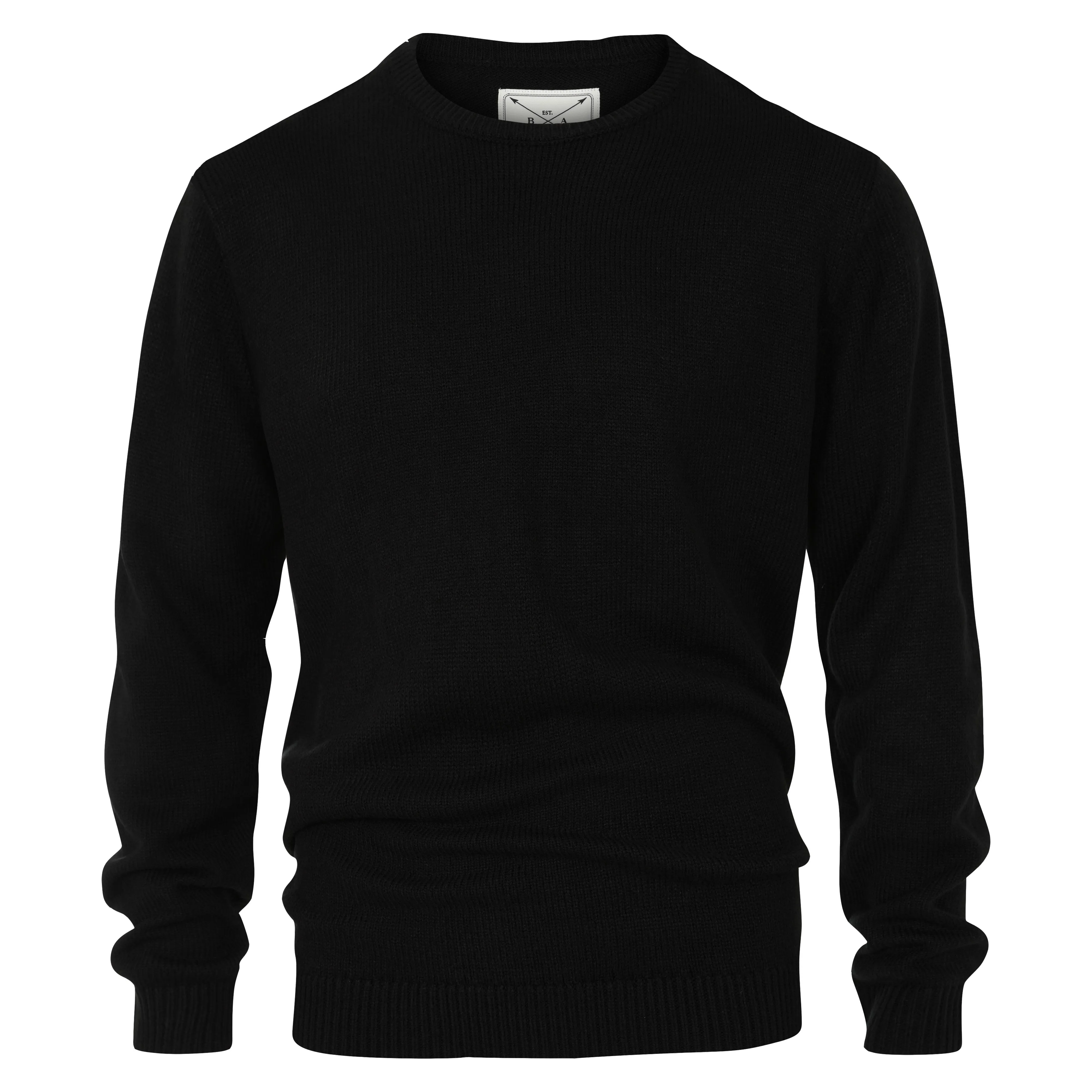 Men's Premium Knitted Crew Neck Jumper - Navy