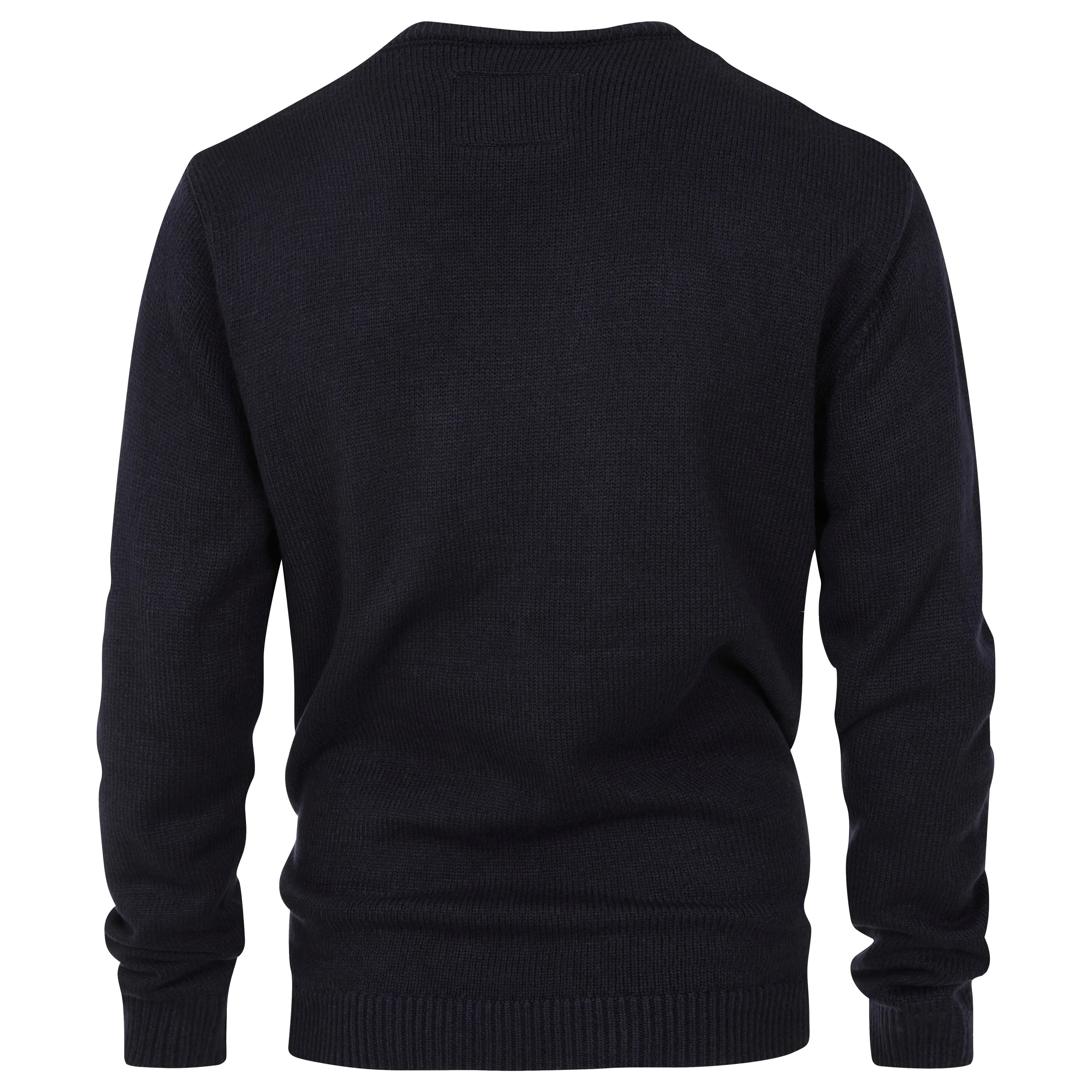 Men's Premium Knitted Crew Neck Jumper - Navy