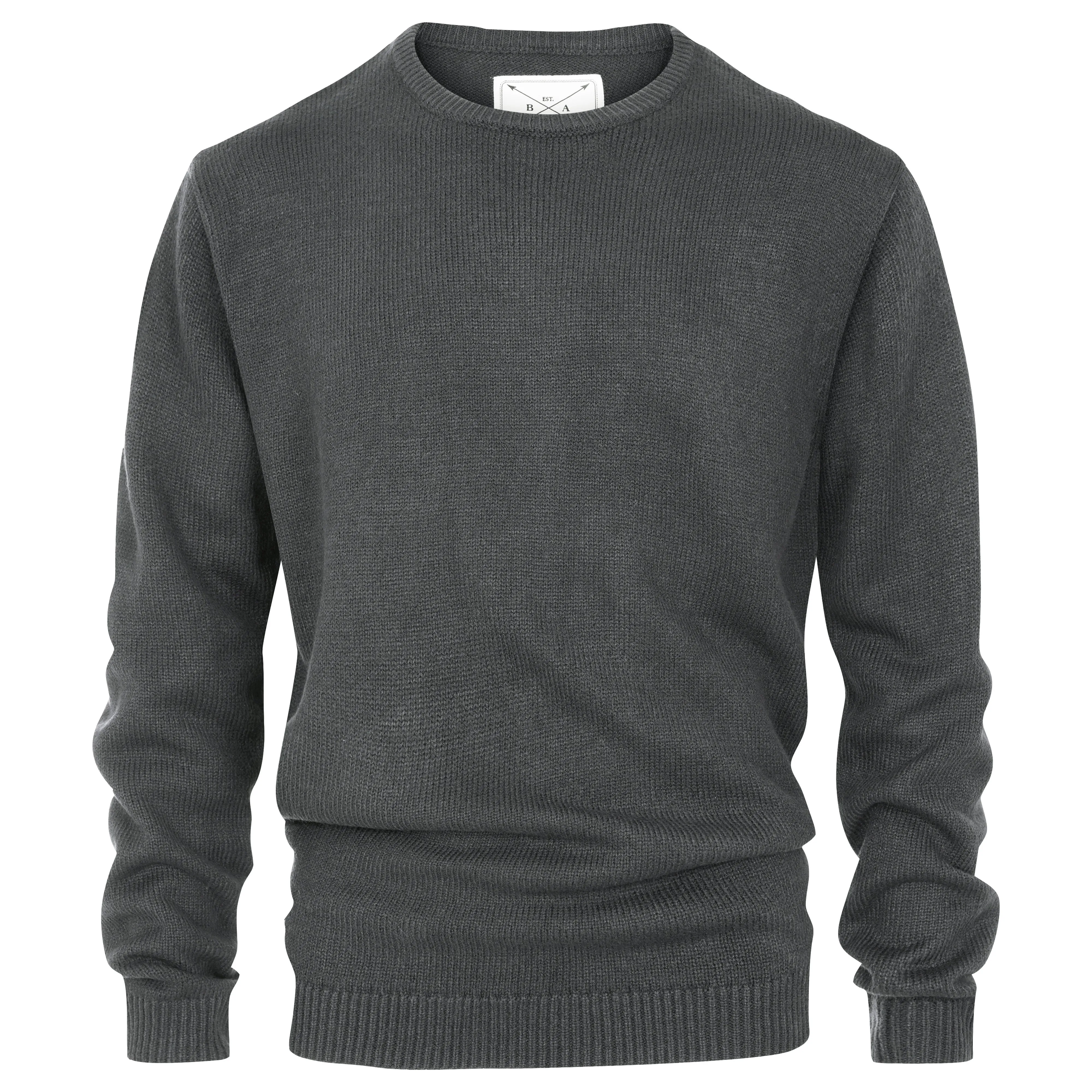 Men's Premium Knitted Crew Neck Jumper - Navy