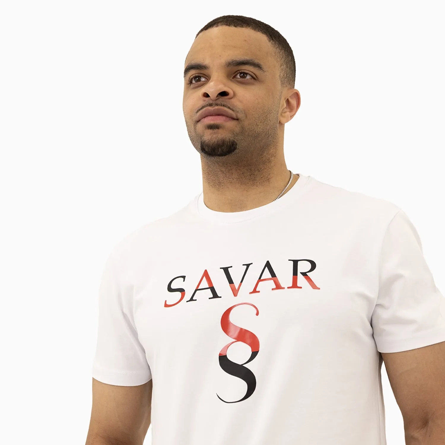 Men's Savar Double Logo Short Sleeves T-Shirt