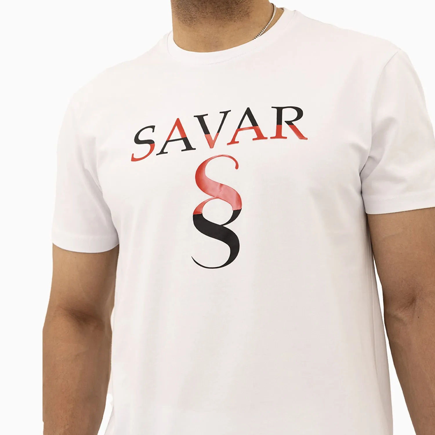 Men's Savar Double Logo Short Sleeves T-Shirt