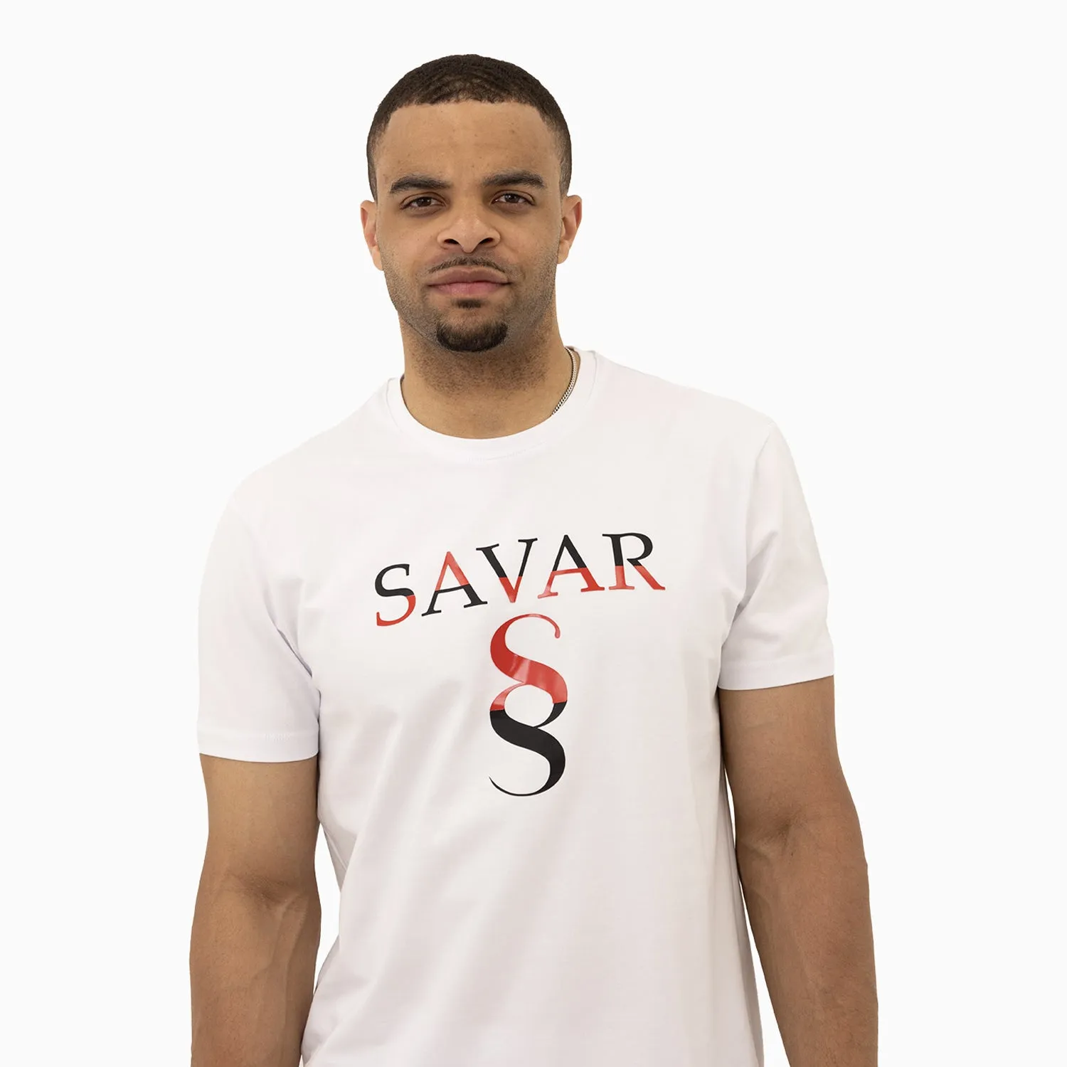 Men's Savar Double Logo Short Sleeves T-Shirt