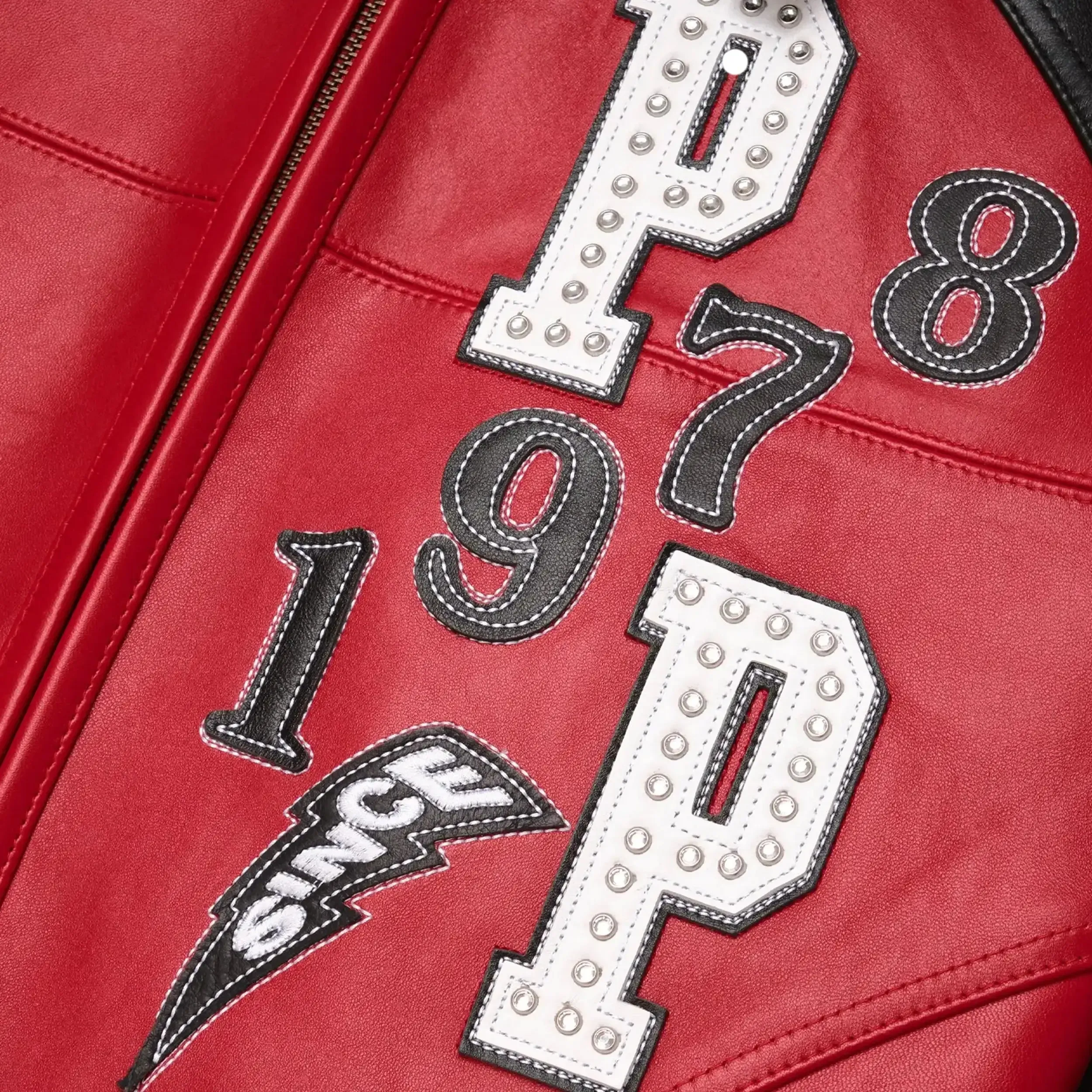 Men's Soda Club Tiger Leather Jacket