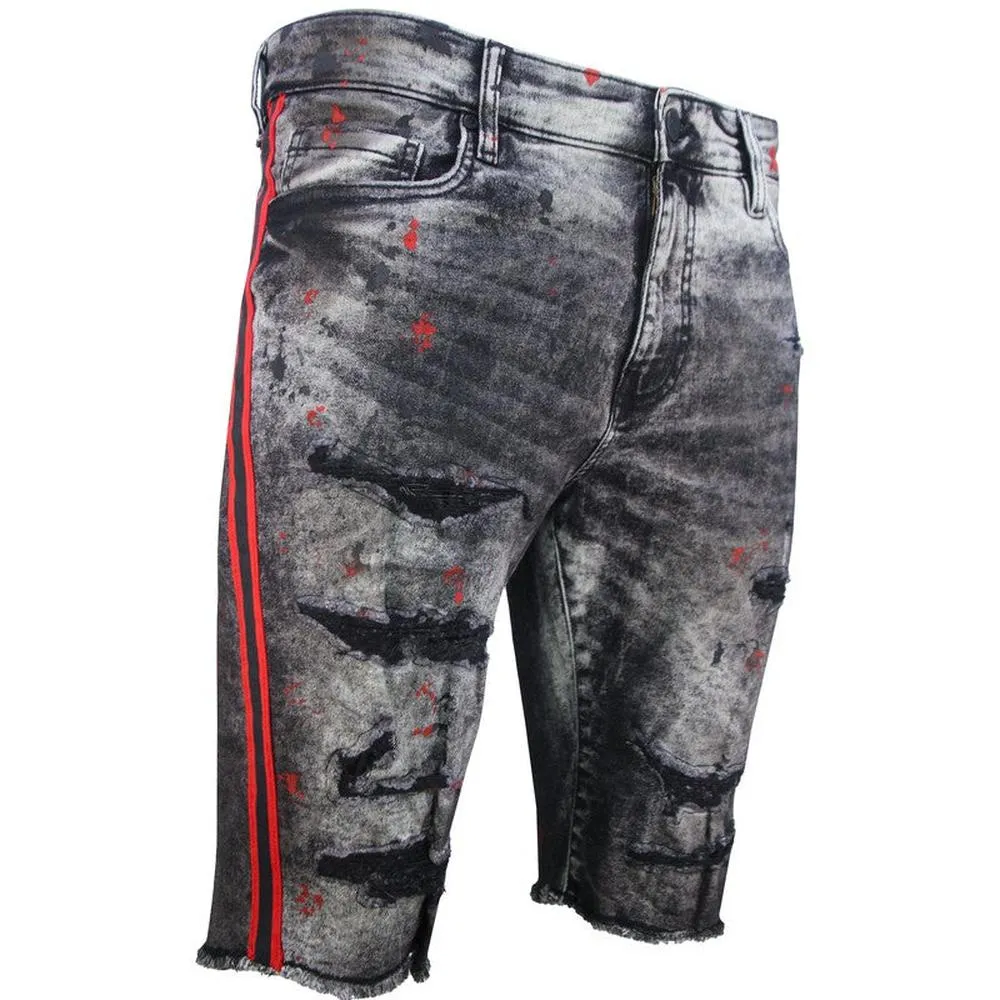 Men's Sparta Striped Denim Shorts