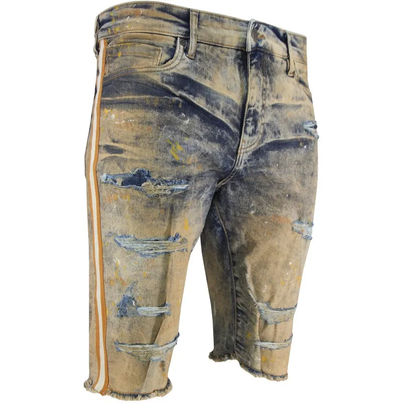 Men's Sparta Striped Jean Shorts