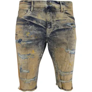 Men's Sparta Striped Jean Shorts