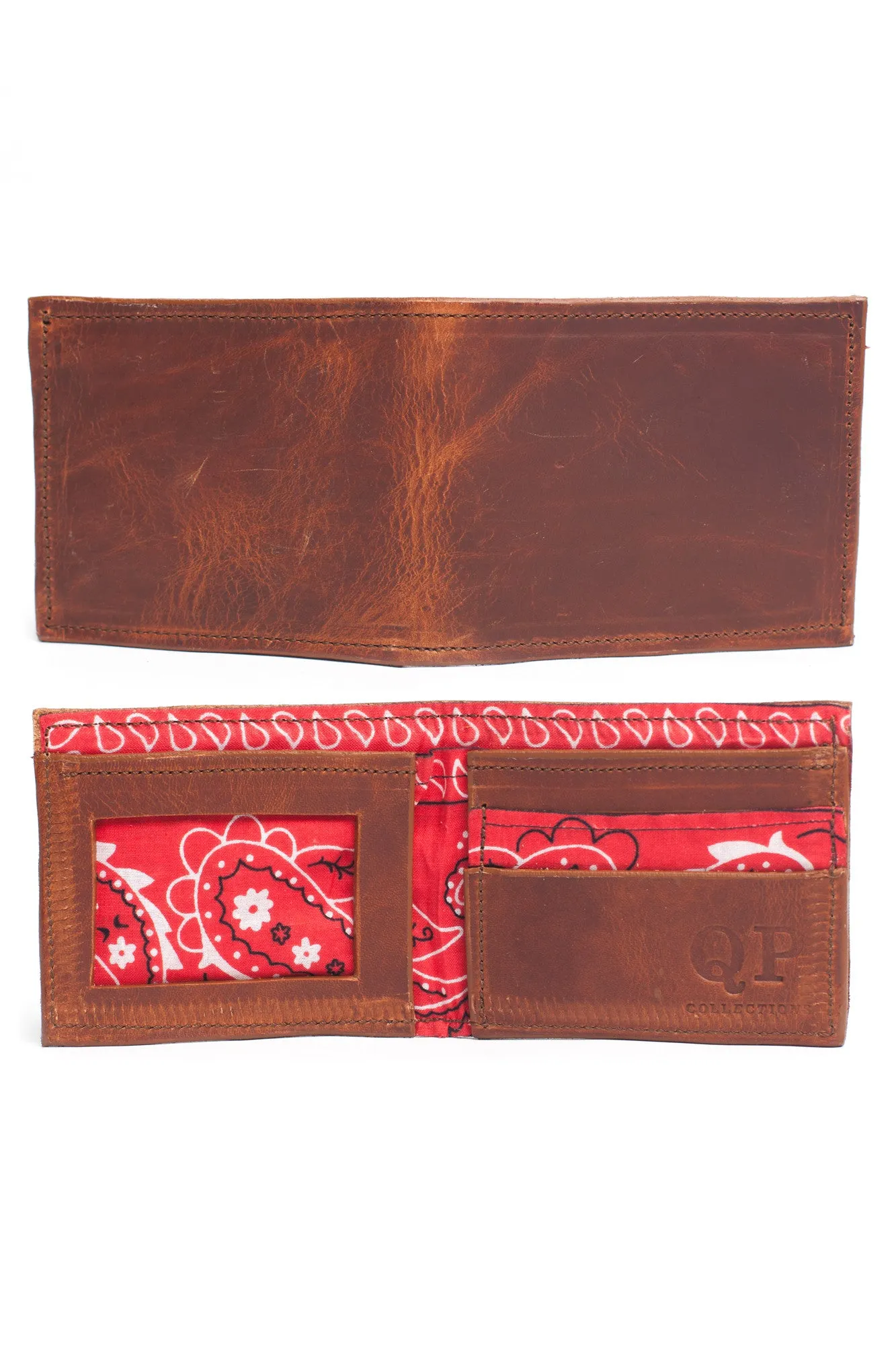 Men's Wallet - Walnut Bandanna