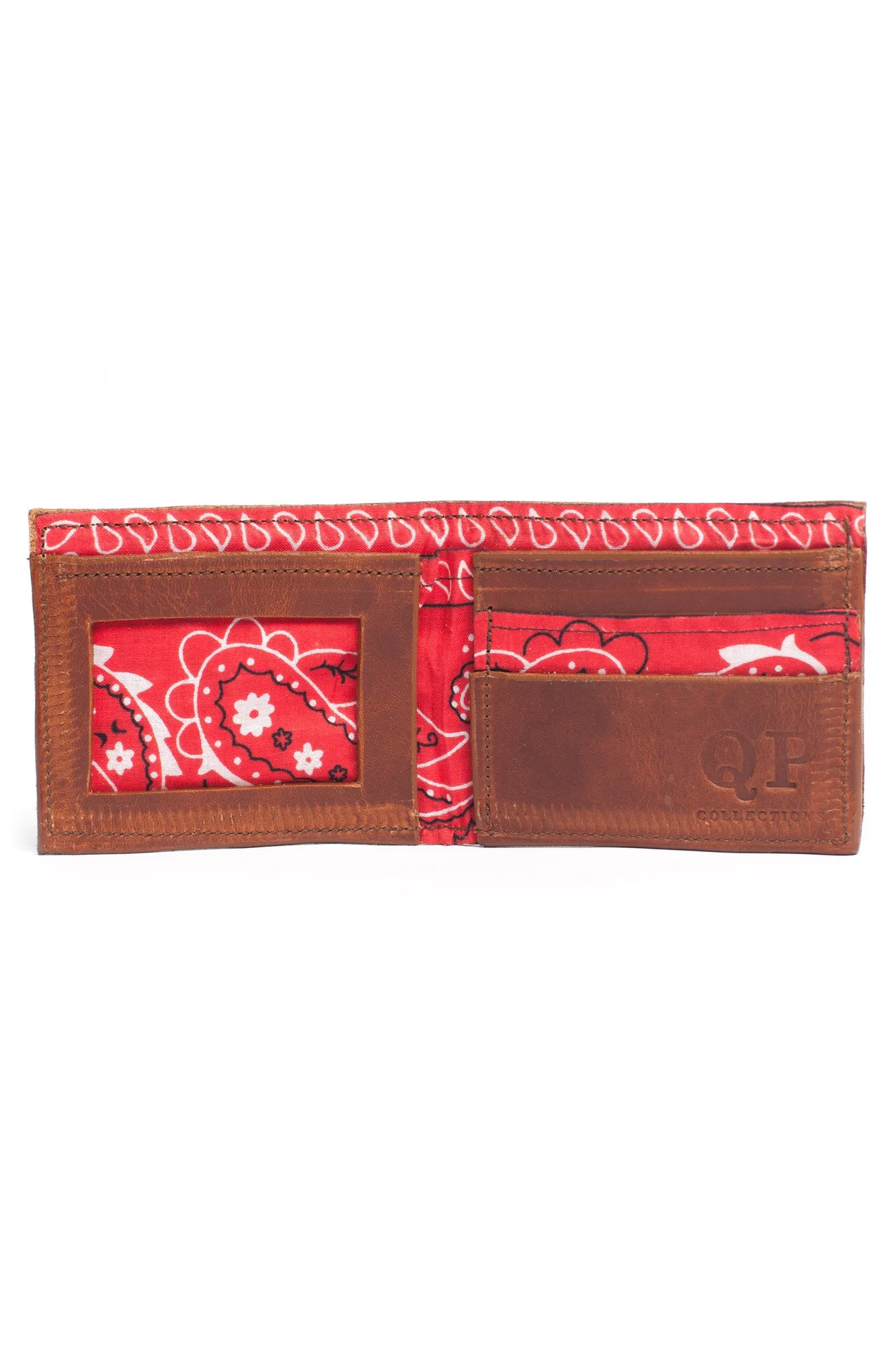 Men's Wallet - Walnut Bandanna