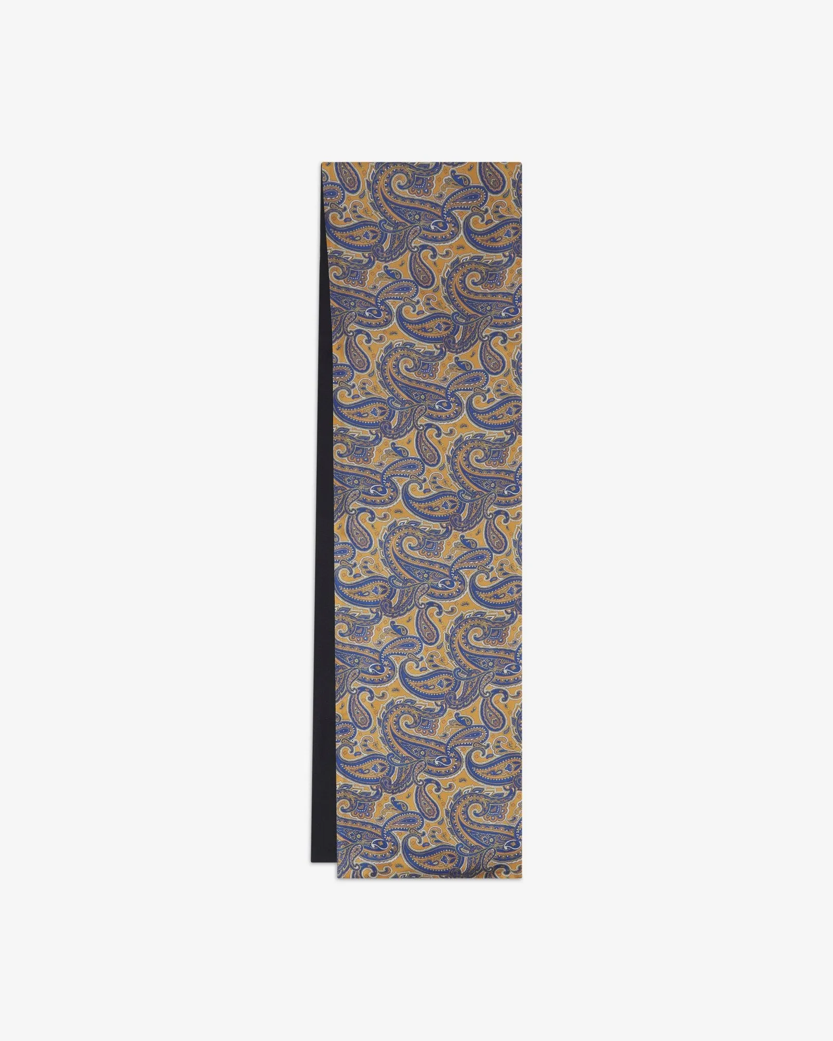 Men's Wool-Backed Silk Dress Scarf in Paisley - The Vandam