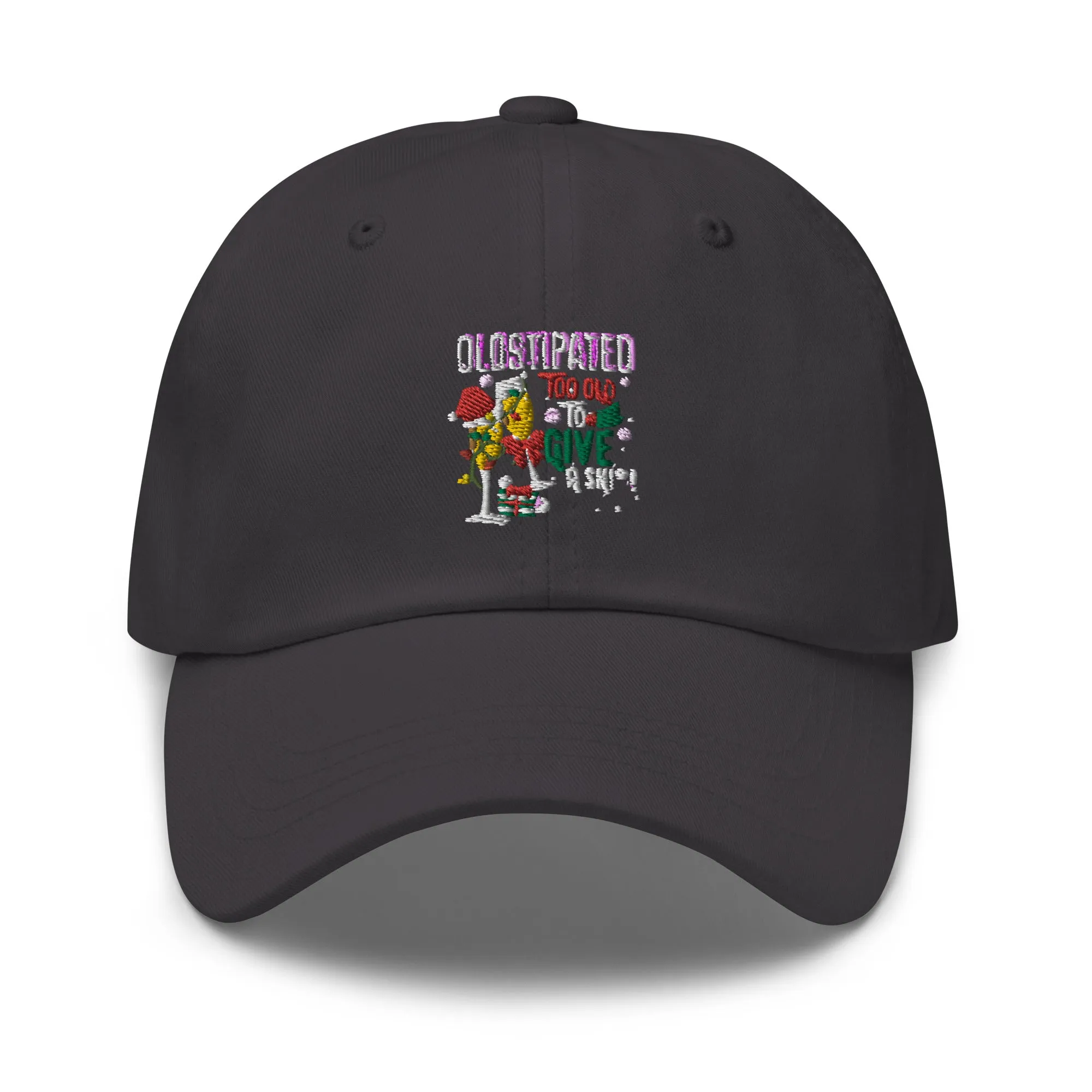 Merry Christmas CONSTIPATED Too Old To Give A Sh Dad hat