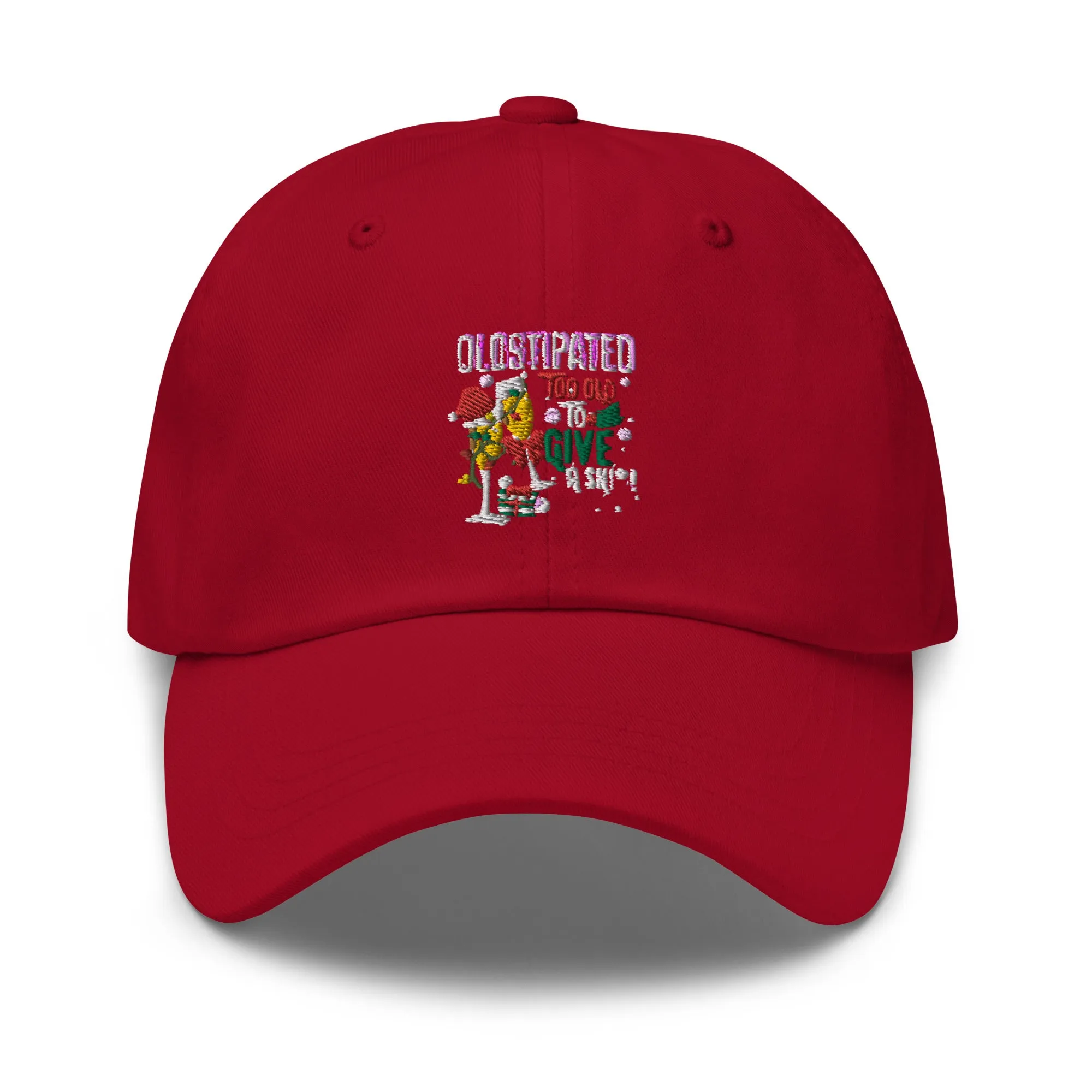 Merry Christmas CONSTIPATED Too Old To Give A Sh Dad hat